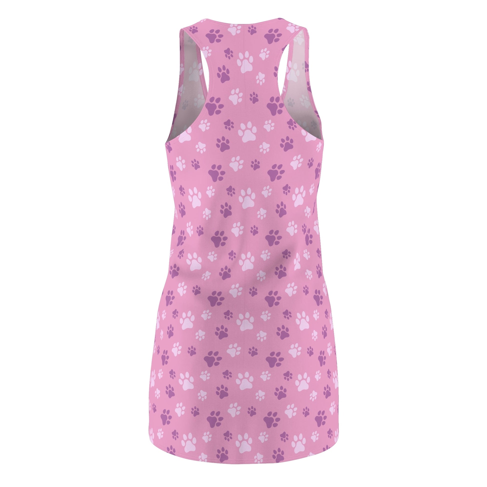 Pinky Paws Women's Cut & Sew Racerback Dress - All Over Prints - Epileptic Al’s Shop