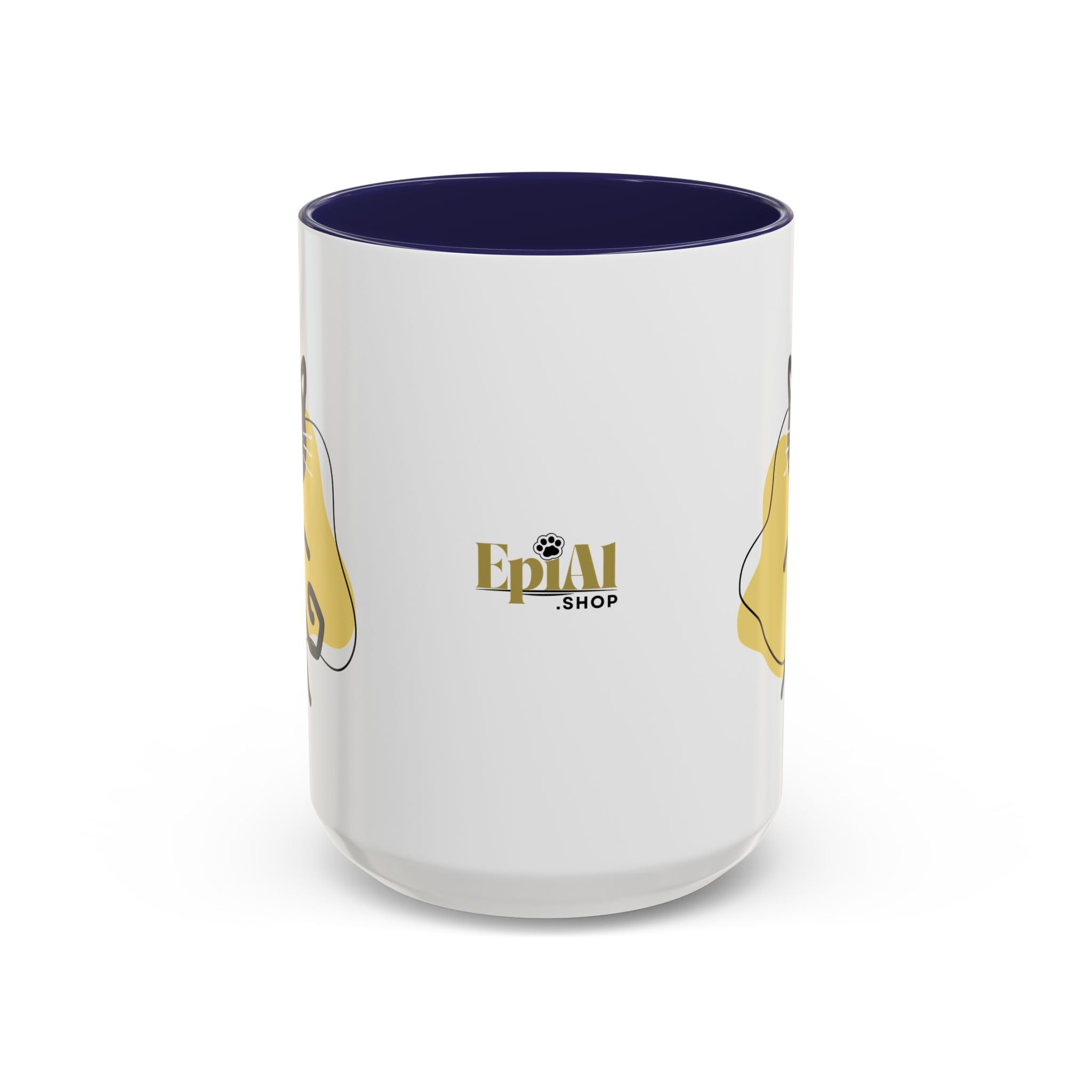 Playful Cat Accent Coffee Mug - 11oz & 15oz - Drinkware, Coffee Mugs - EpiAl's Shop