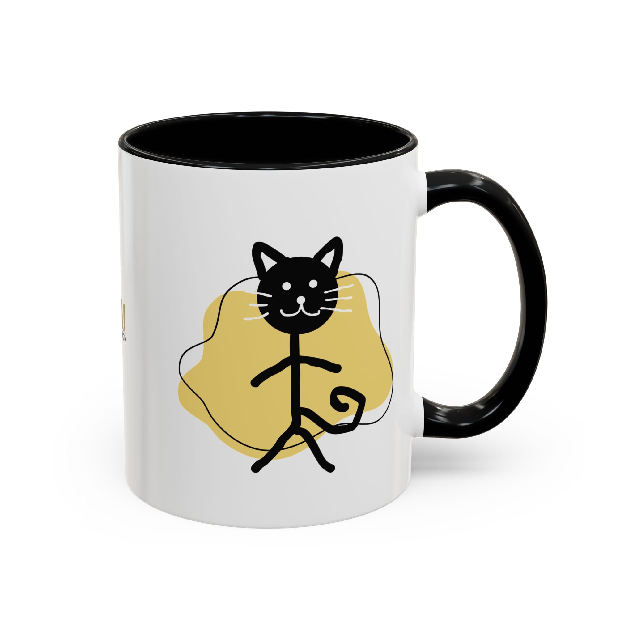 Playful Cat Accent Coffee Mug - 11oz & 15oz - Drinkware, Coffee Mugs - EpiAl's Shop