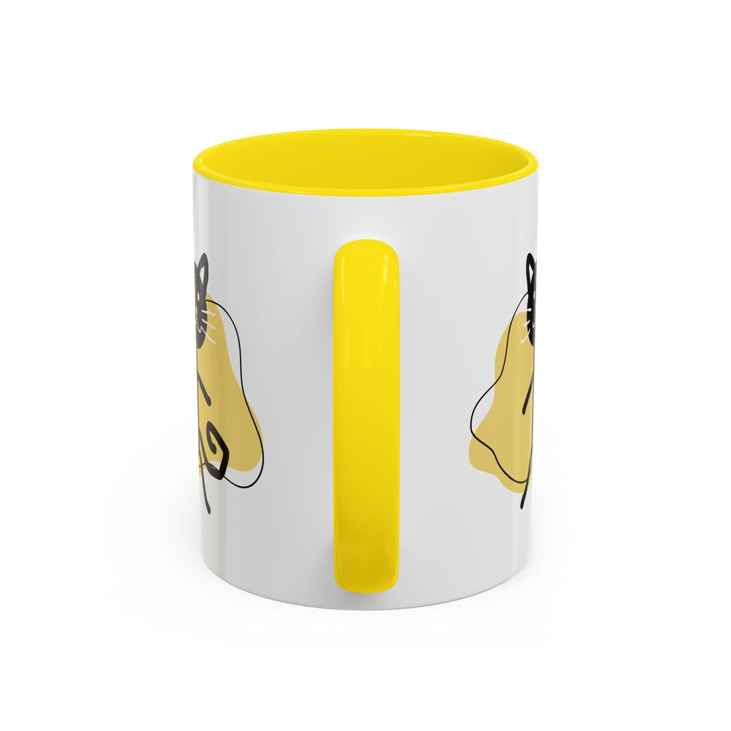 Playful Cat Accent Coffee Mug - 11oz & 15oz - Drinkware, Coffee Mugs - EpiAl's Shop