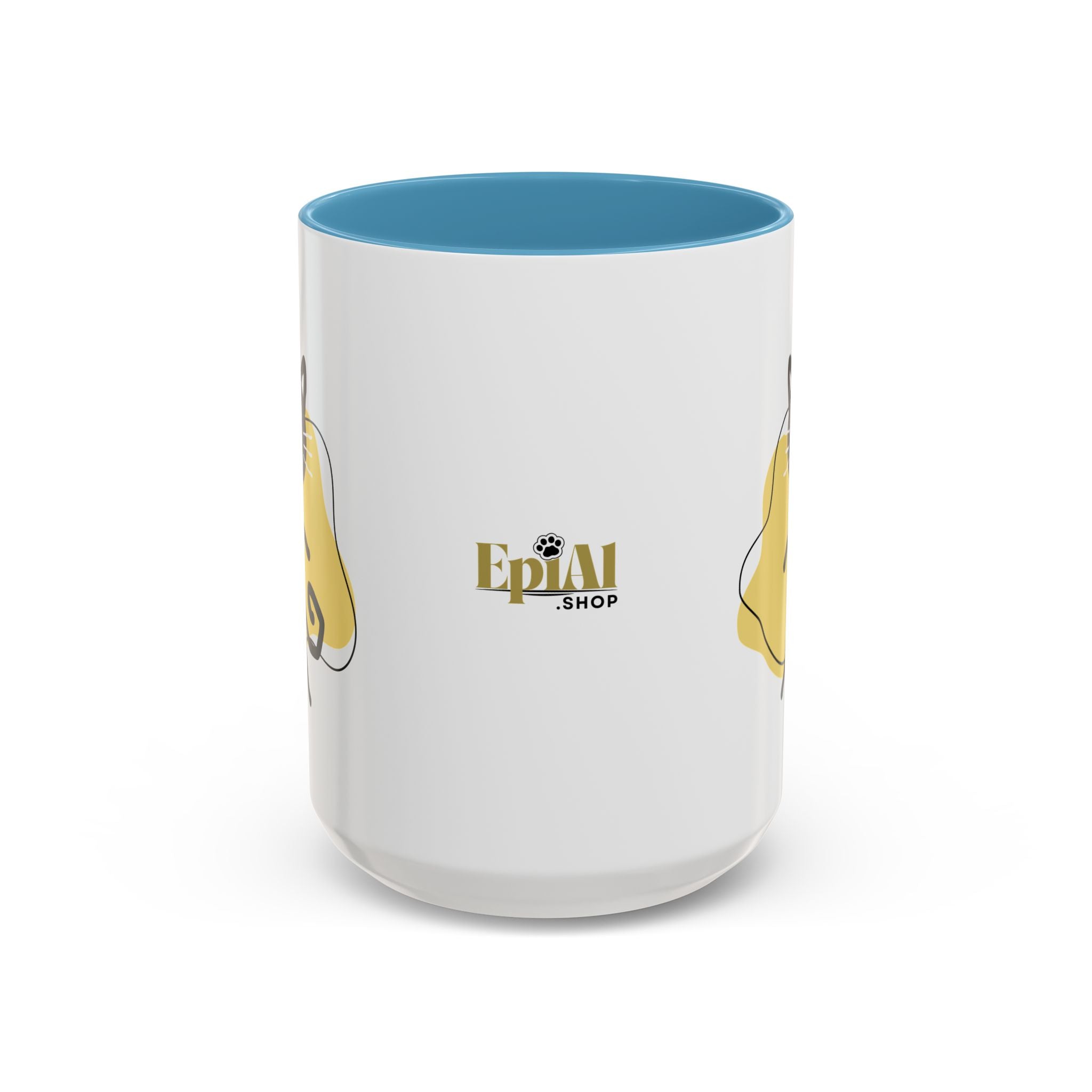 Playful Cat Accent Coffee Mug - 11oz & 15oz - Drinkware, Coffee Mugs - EpiAl's Shop