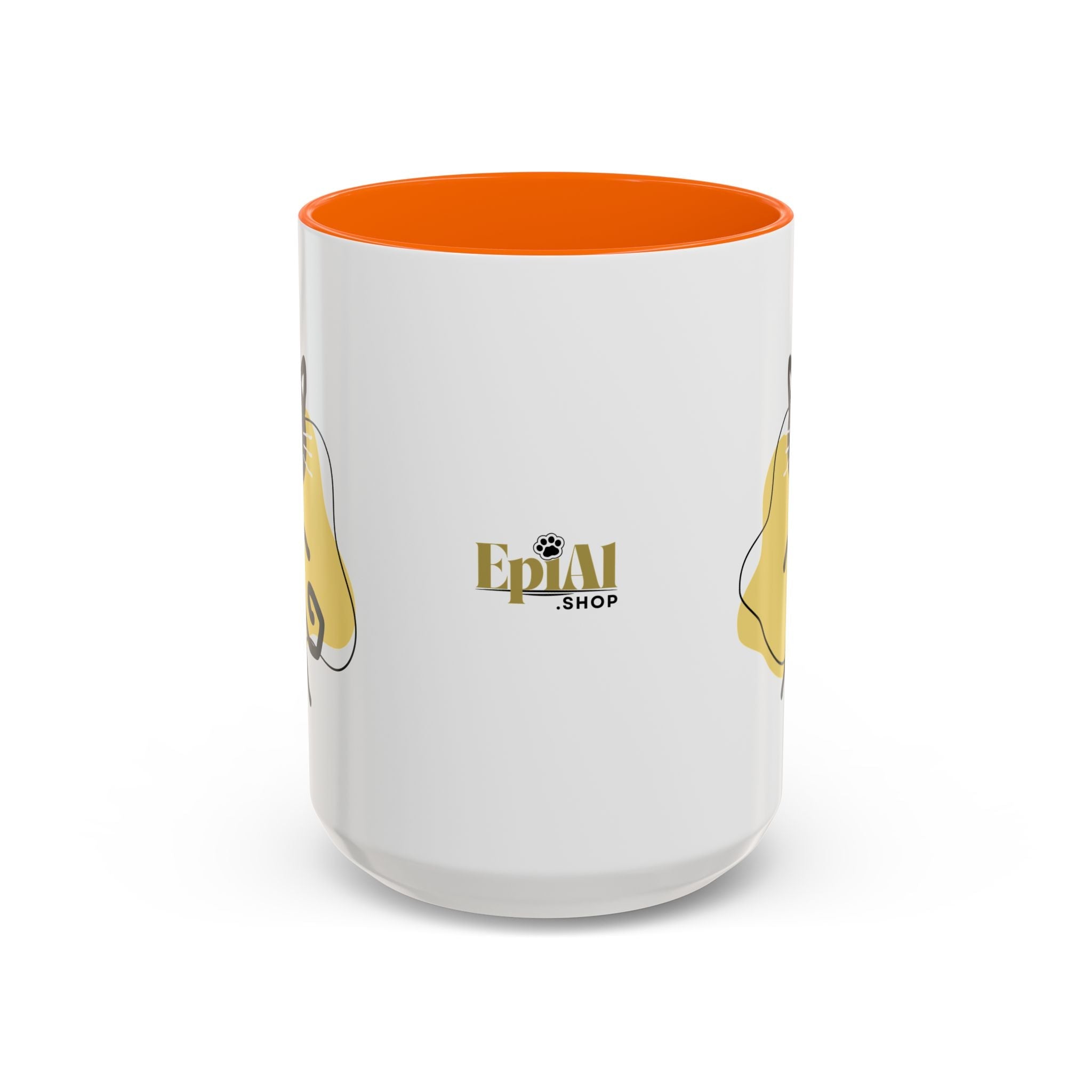 Playful Cat Accent Coffee Mug - 11oz & 15oz - Drinkware, Coffee Mugs - EpiAl's Shop