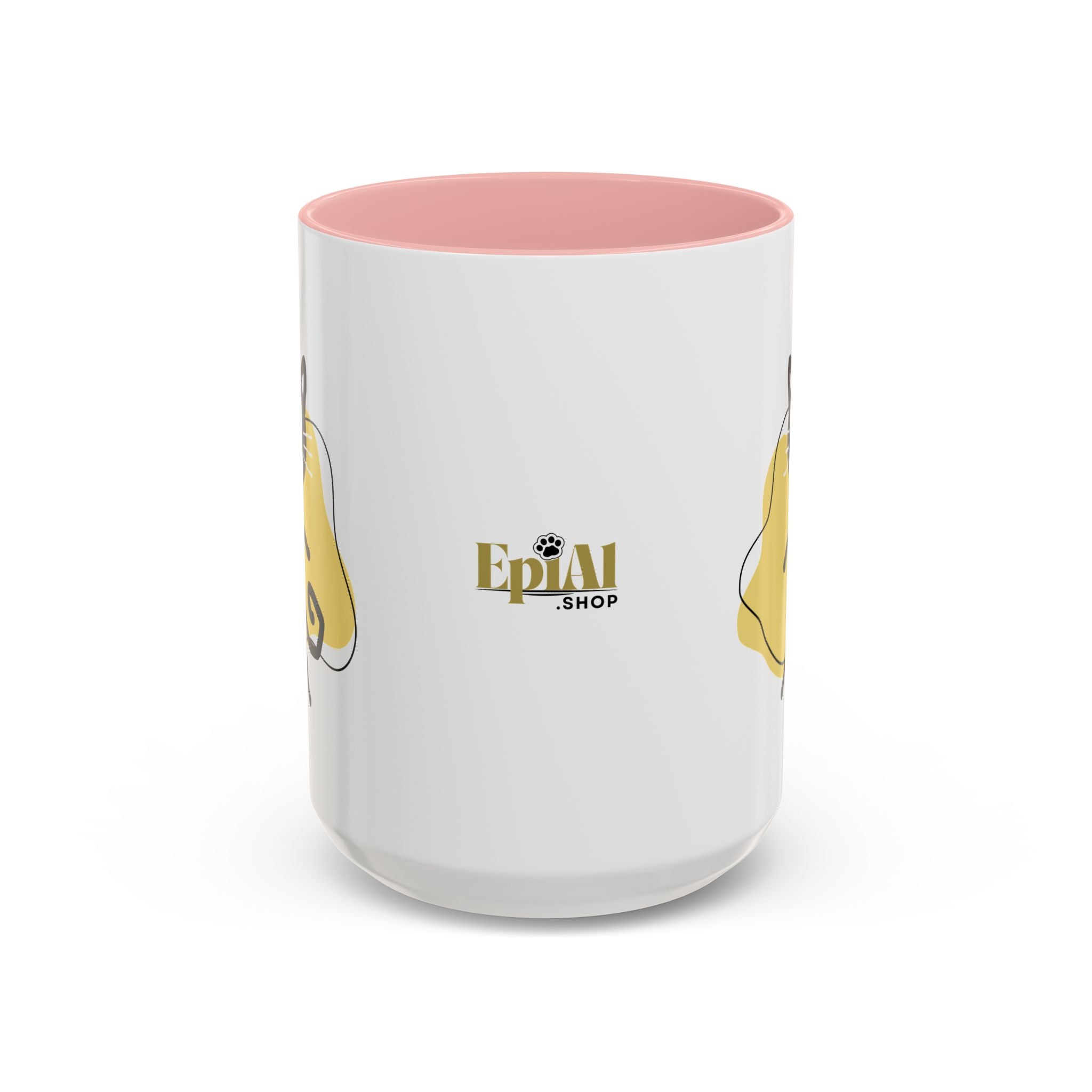 Playful Cat Accent Coffee Mug - 11oz & 15oz - Drinkware, Coffee Mugs - EpiAl's Shop