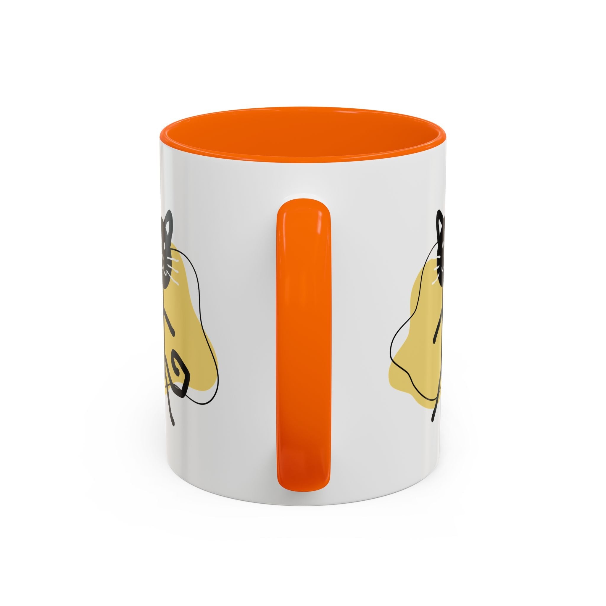 Playful Cat Accent Coffee Mug - 11oz & 15oz - Drinkware, Coffee Mugs - EpiAl's Shop