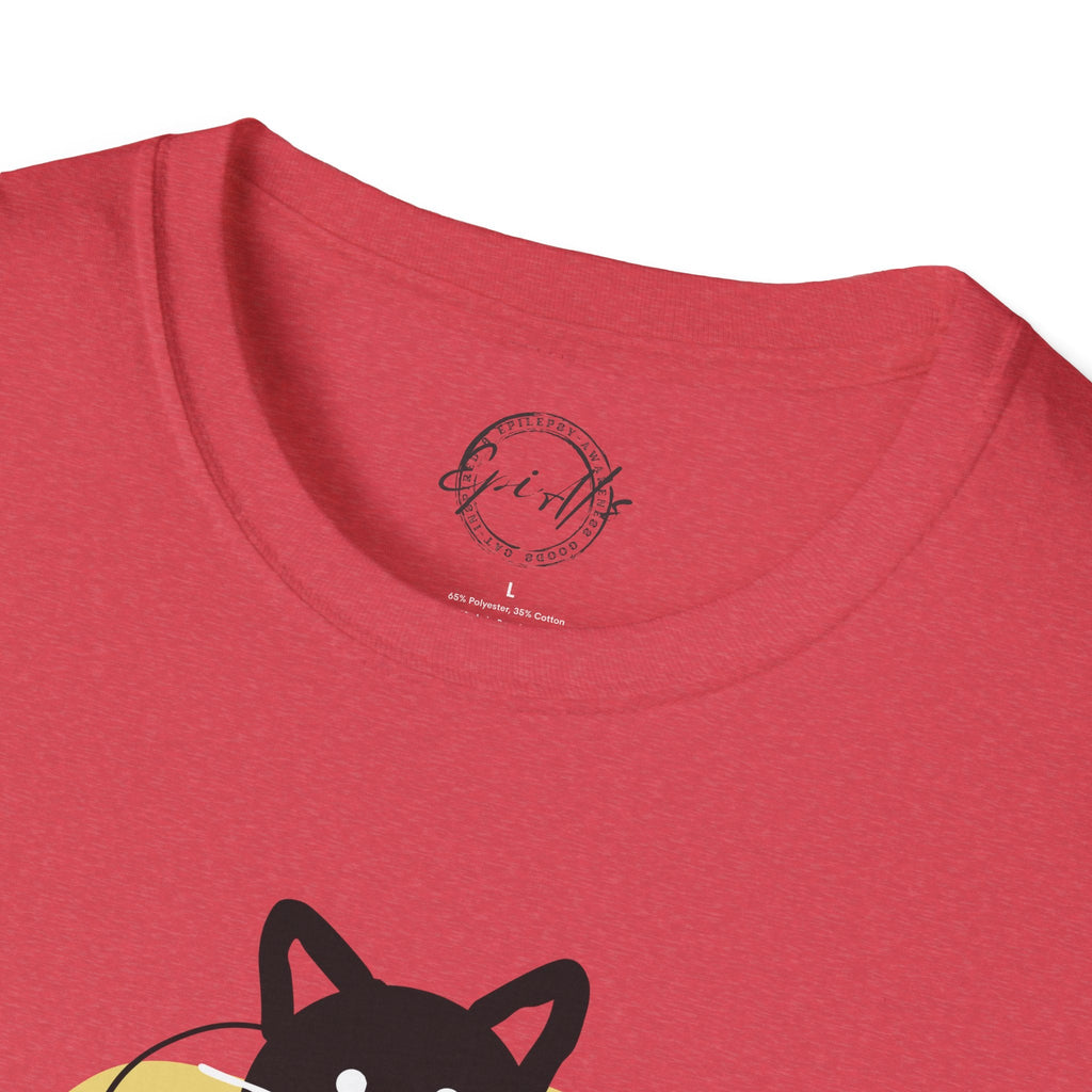 Playful Cat Graphic T-Shirt – Unisex Softstyle Tee for Cat Lovers - Clothing, T-shirts - EpiAl's Shop