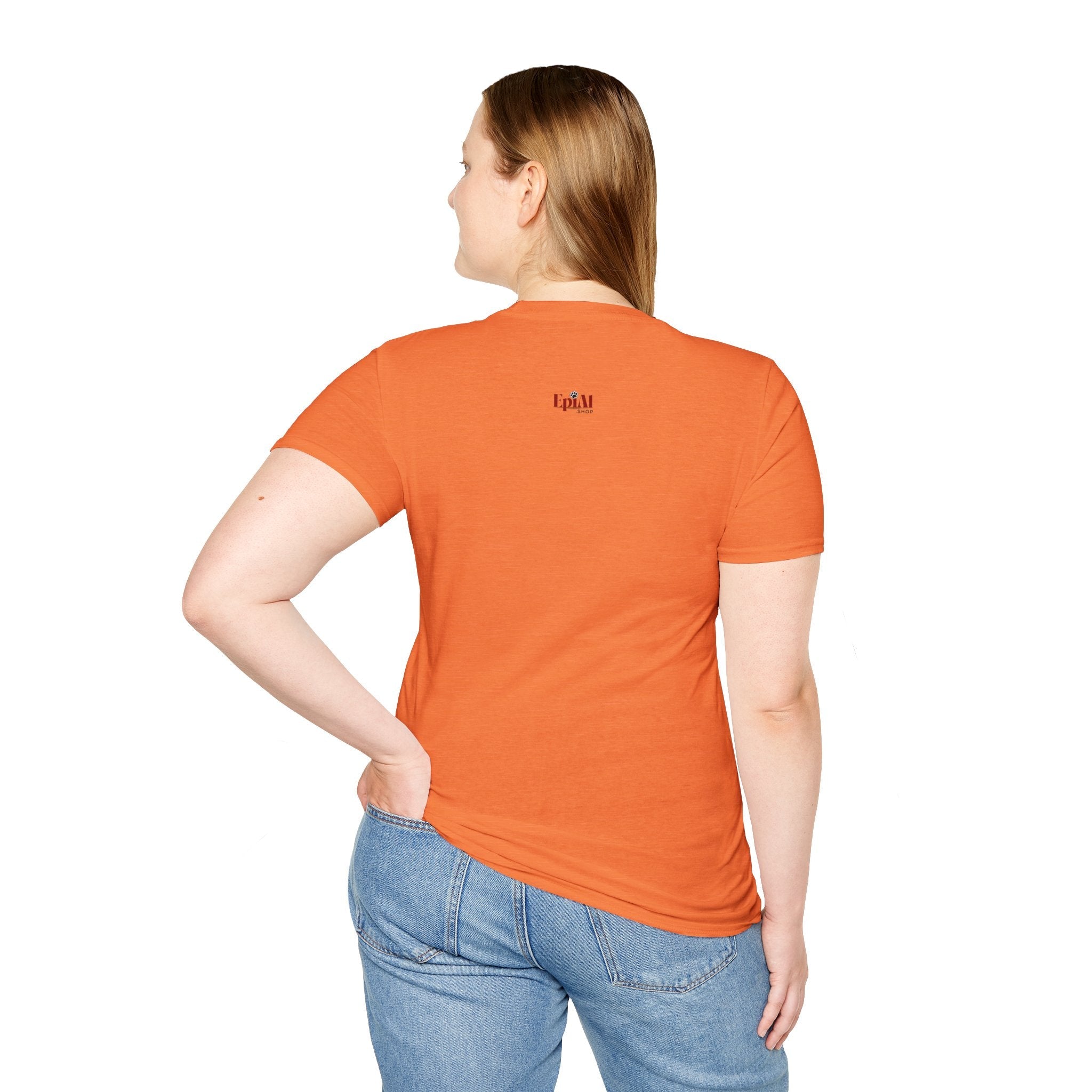 Playful Cat Graphic T-Shirt – Unisex Softstyle Tee for Cat Lovers - Clothing, T-shirts - EpiAl's Shop
