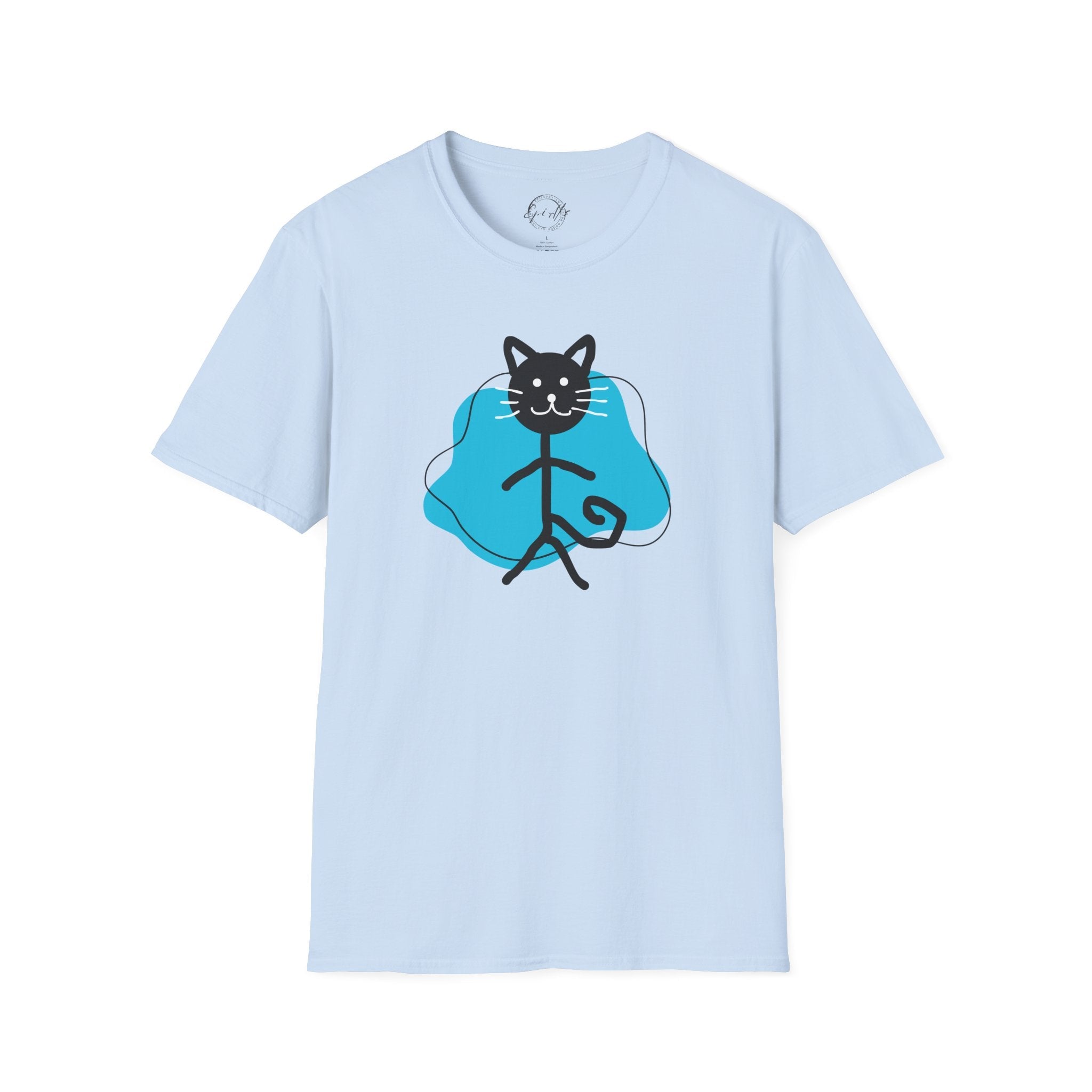 Playful Cat Graphic T-Shirt – Unisex Softstyle Tee for Cat Lovers - Clothing, T-shirts - EpiAl's Shop