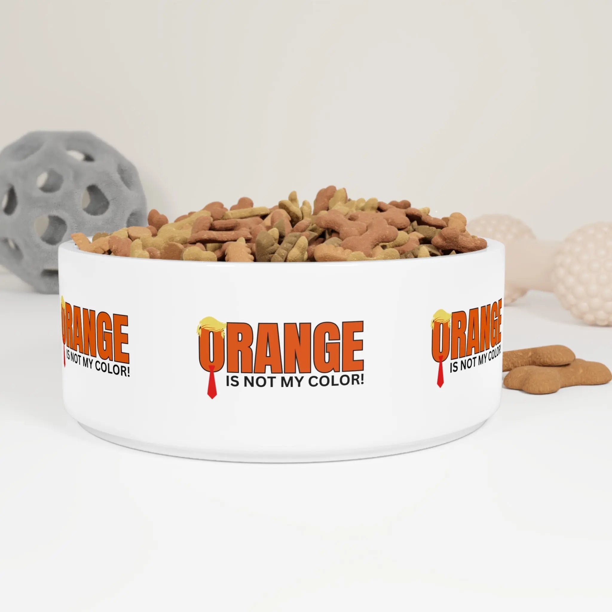 Playful Pet Bowl - "Orange is Not My Color!" - Pet Supplies - EpiAl's Shop