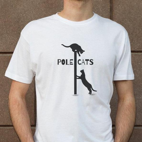 Pole Cats Unisex Cotton Crew Tee - T - Shirt - EpiAl's Shop