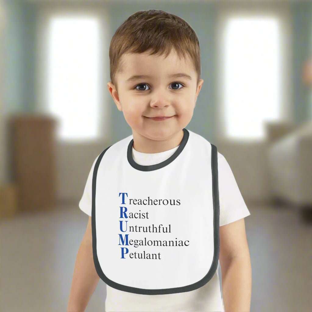 Political Baby Bib - Trump Word Play Design - Clothing, Kids & Infants - EpiAl's Shop