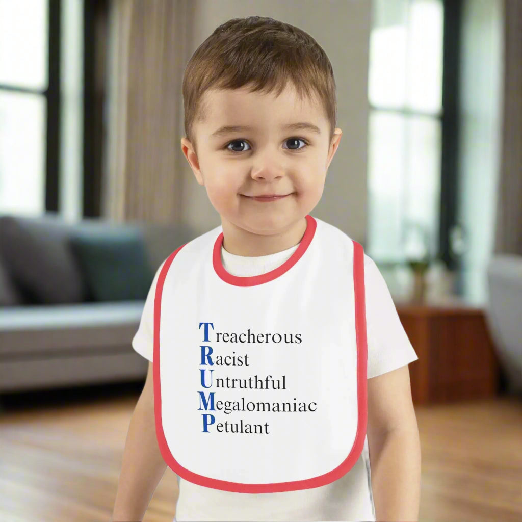 Political Baby Bib - Trump Word Play Design - Clothing, Kids & Infants - EpiAl's Shop
