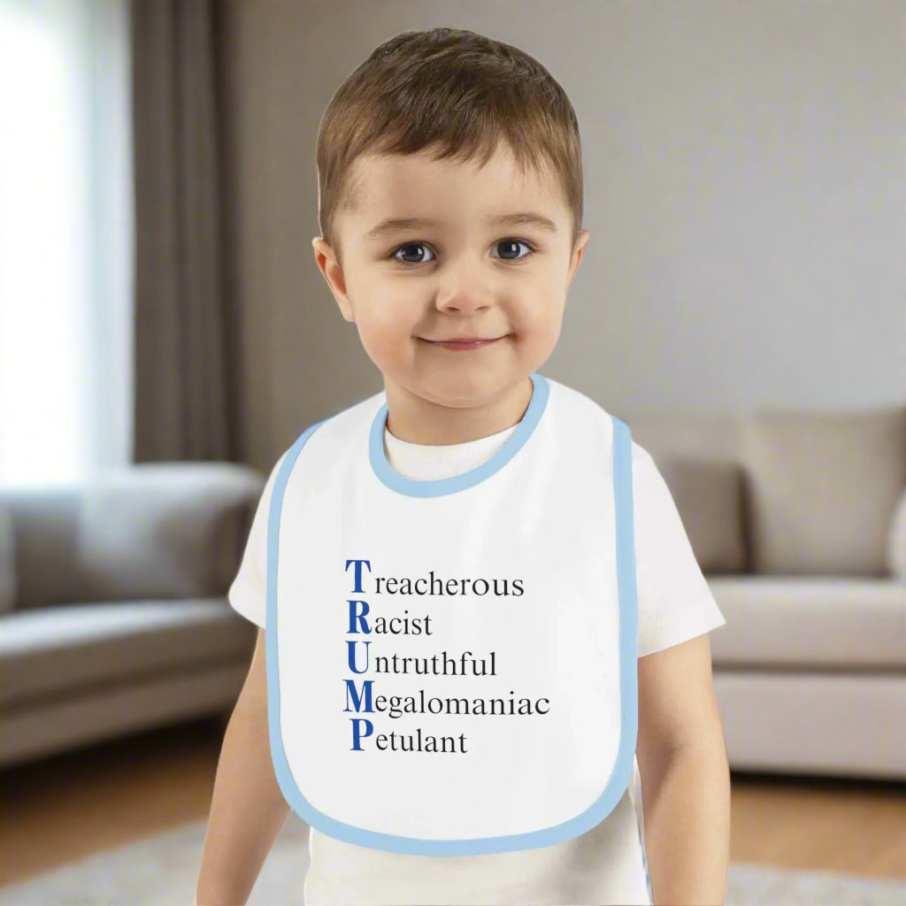 Political Baby Bib - Trump Word Play Design - Clothing, Kids & Infants - EpiAl's Shop