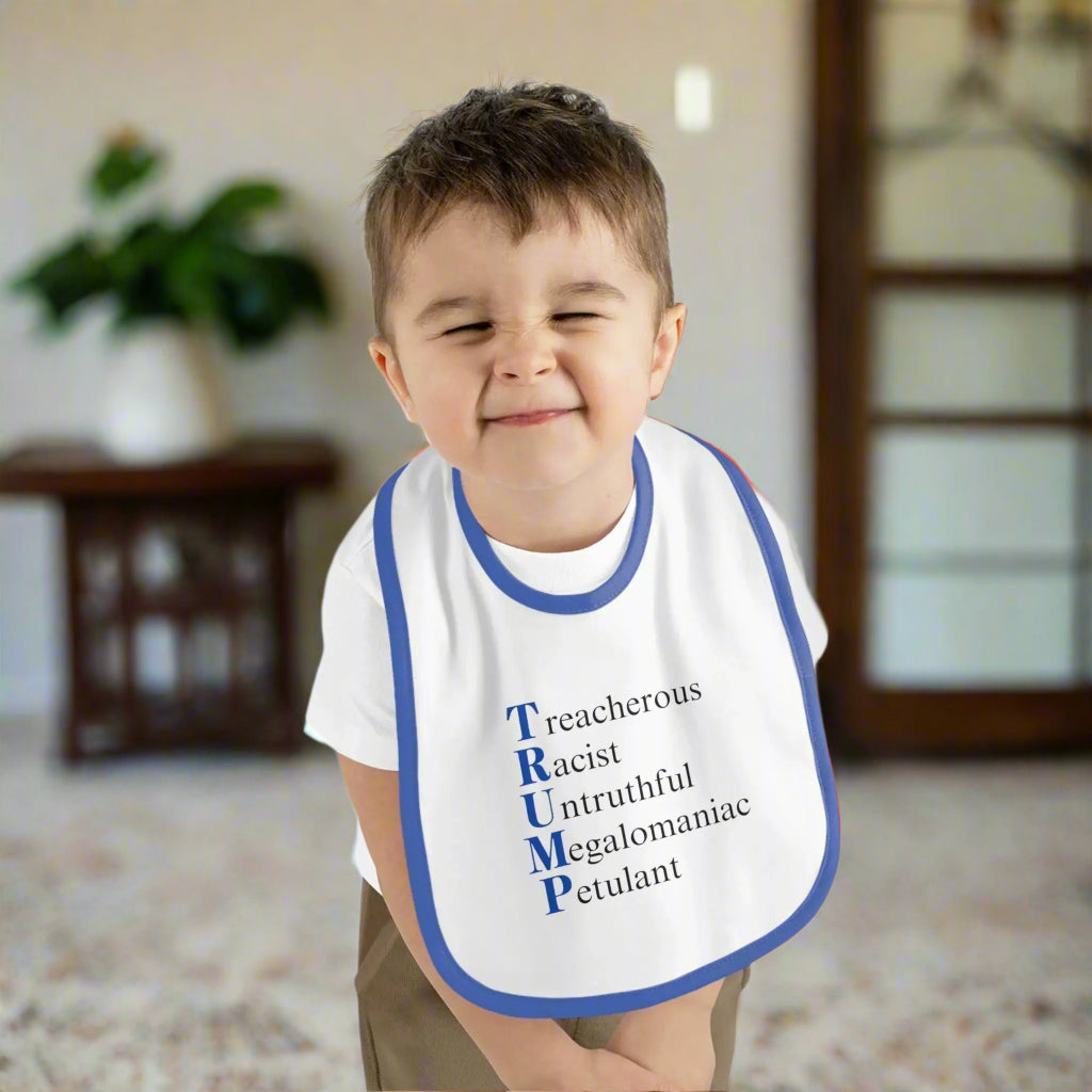 Political Baby Bib - Trump Word Play Design - Clothing, Kids & Infants - EpiAl's Shop