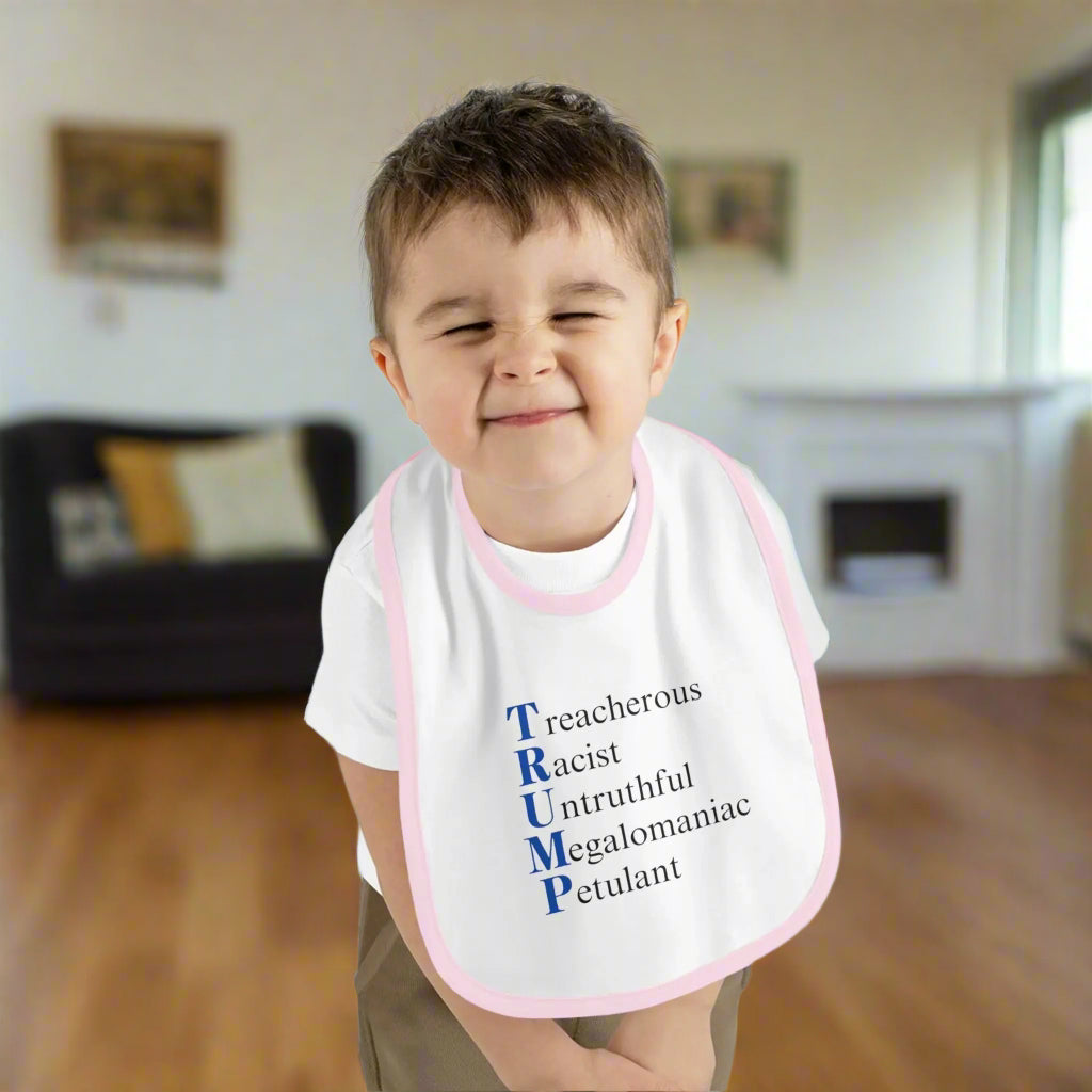Political Baby Bib - Trump Word Play Design - Clothing, Kids & Infants - EpiAl's Shop