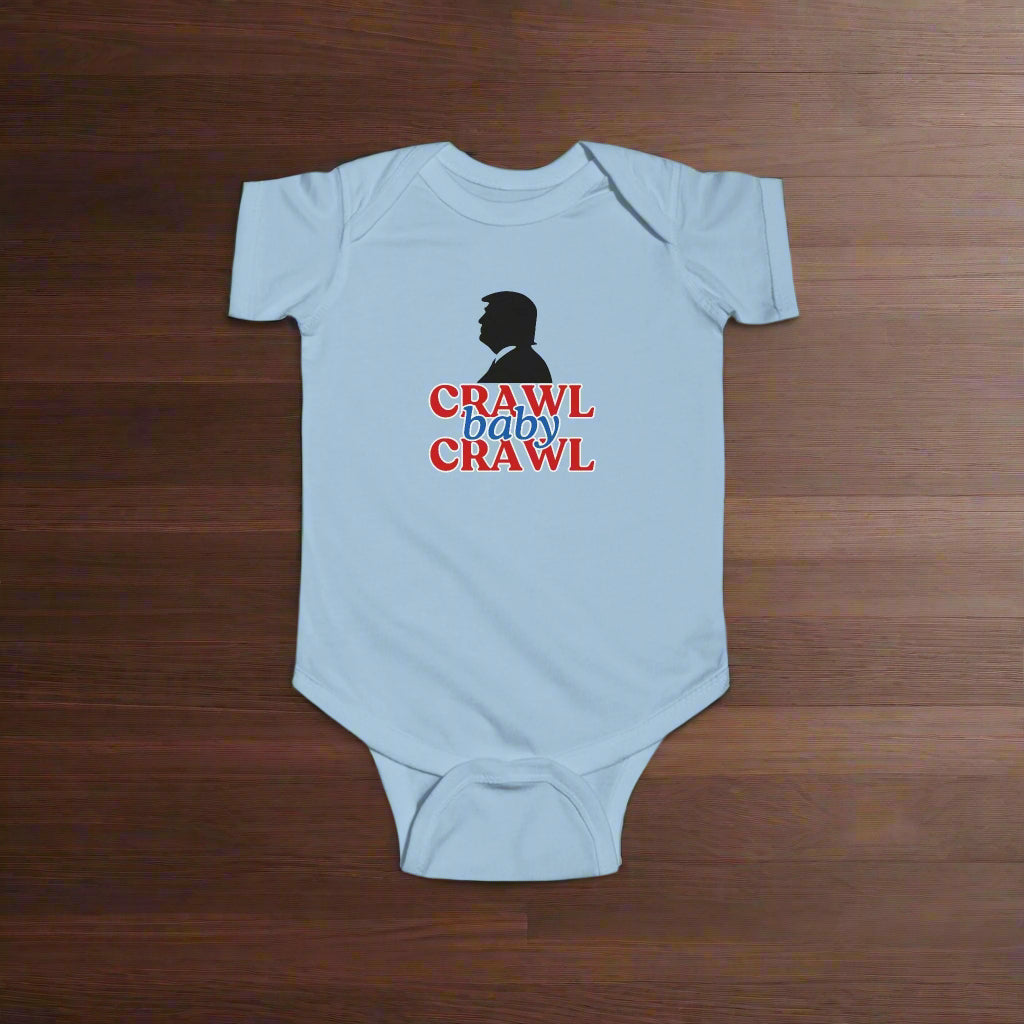 Political Humor Infant Bodysuit - "Crawl Baby Crawl" - Clothing, Kids & Infants - EpiAl's Shop