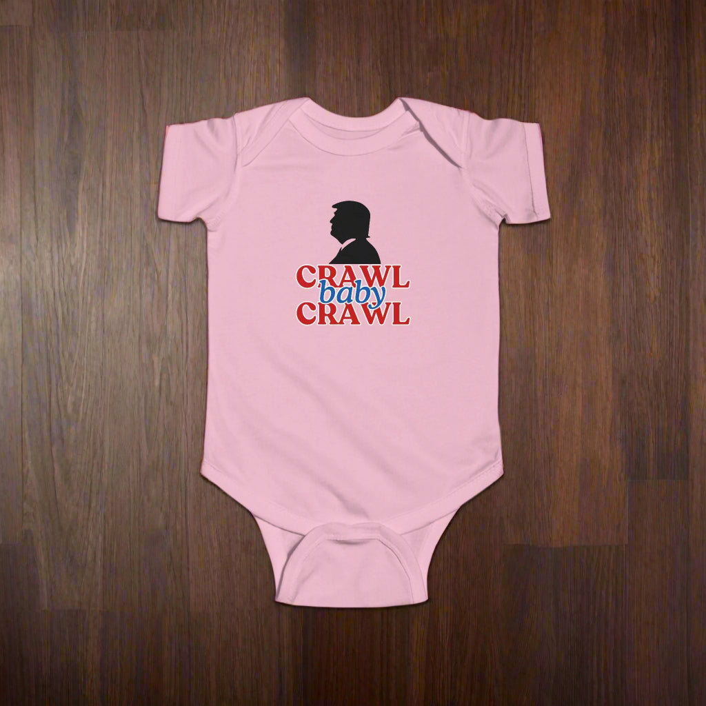 Political Humor Infant Bodysuit - "Crawl Baby Crawl" - Clothing, Kids & Infants - EpiAl's Shop