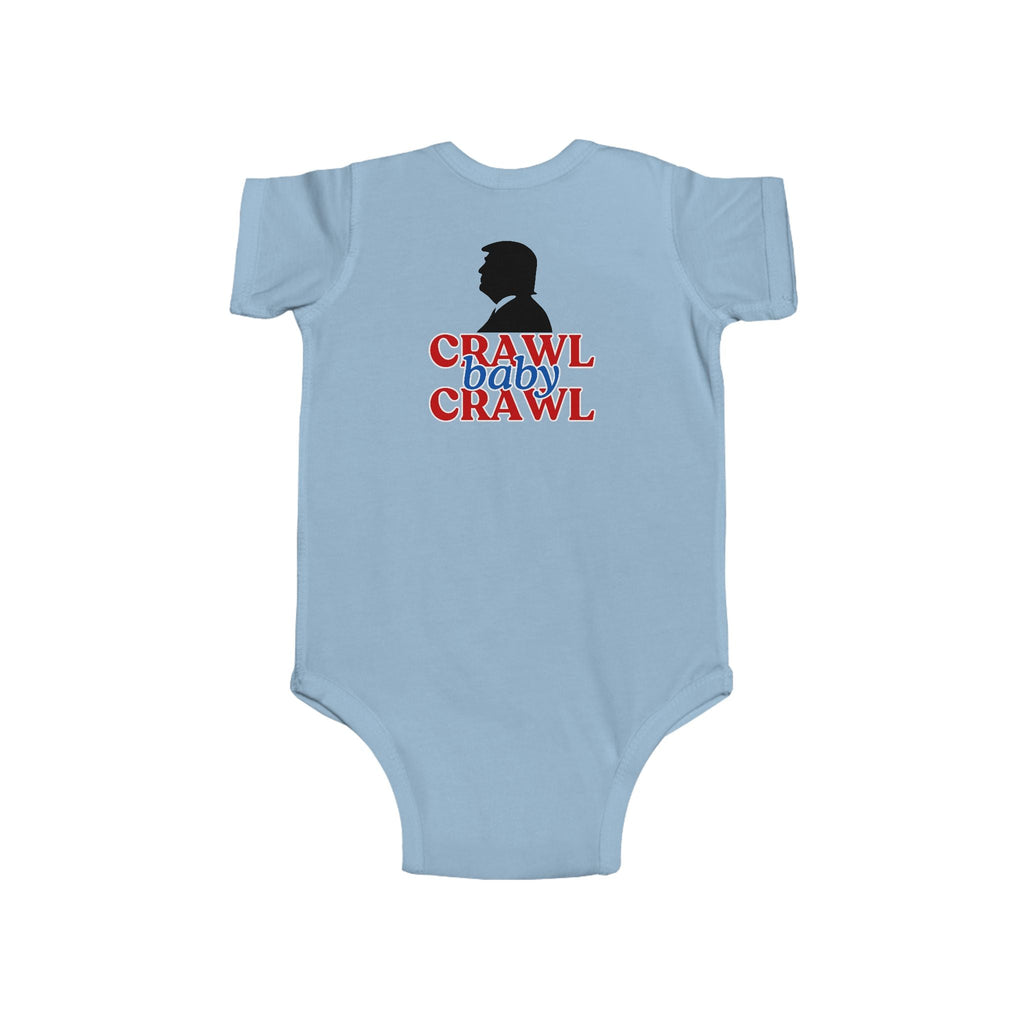 Political Humor Infant Bodysuit - "Crawl Baby Crawl" - Clothing, Kids & Infants - EpiAl's Shop
