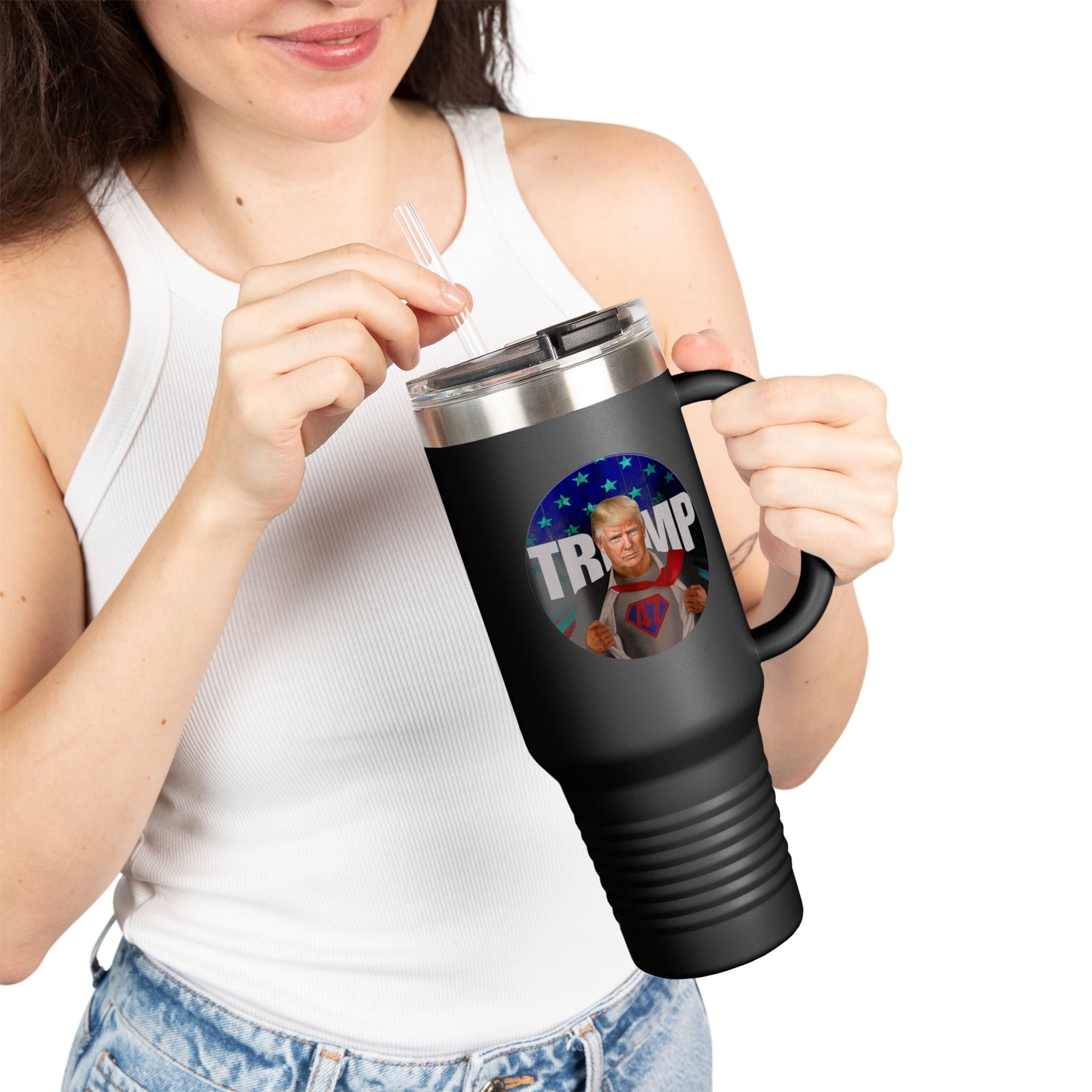 Political Insulated Travel Mug - 40oz with Trump Design - Drinkware, Travel Mugs - EpiAl's Shop