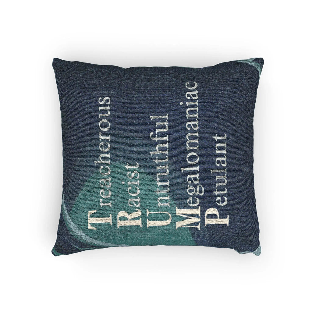 Political Statement Woven Pillow - Anti - Trump Text - Decor, Home, Pillows - EpiAl's Shop