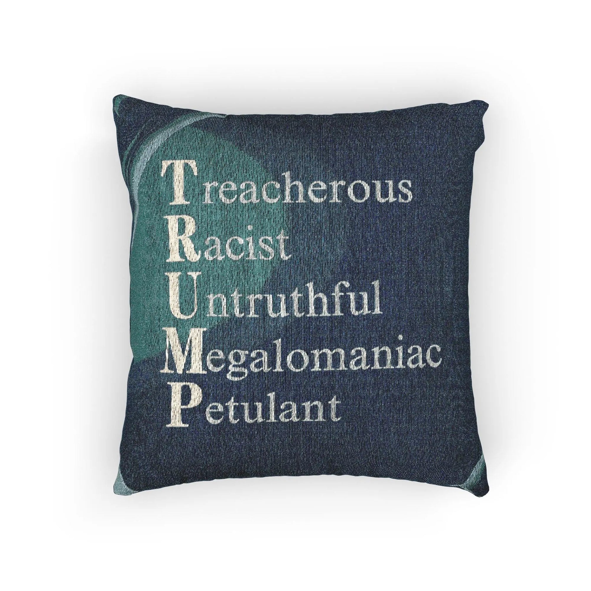 Political Statement Woven Pillow - Anti - Trump Text - Decor, Home, Pillows - EpiAl's Shop