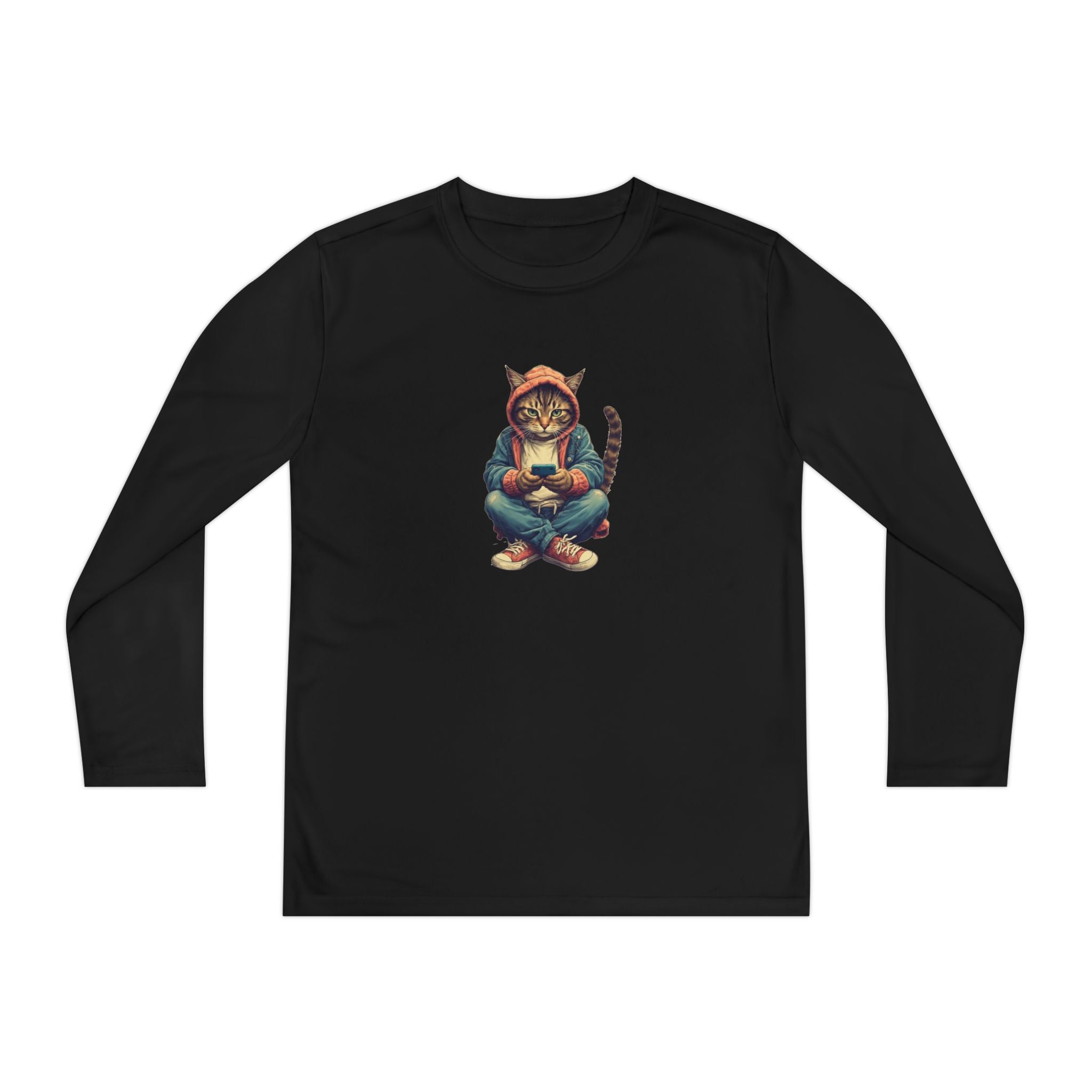 Popular Cat Lover's Youth Long Sleeve Tee, Cute Cat Apparel - Clothing, Kids & Infants - EpiAl's Shop