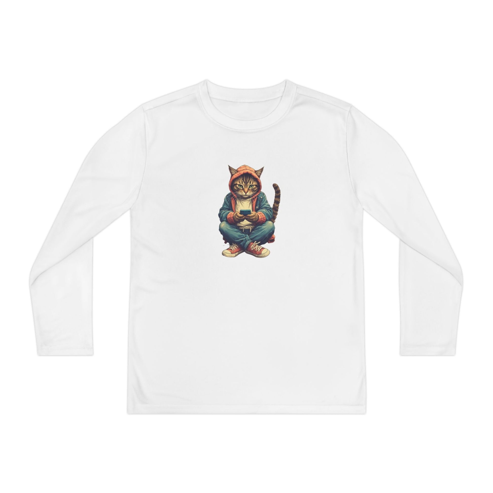 Popular Cat Lover's Youth Long Sleeve Tee, Cute Cat Apparel - Clothing, Kids & Infants - EpiAl's Shop