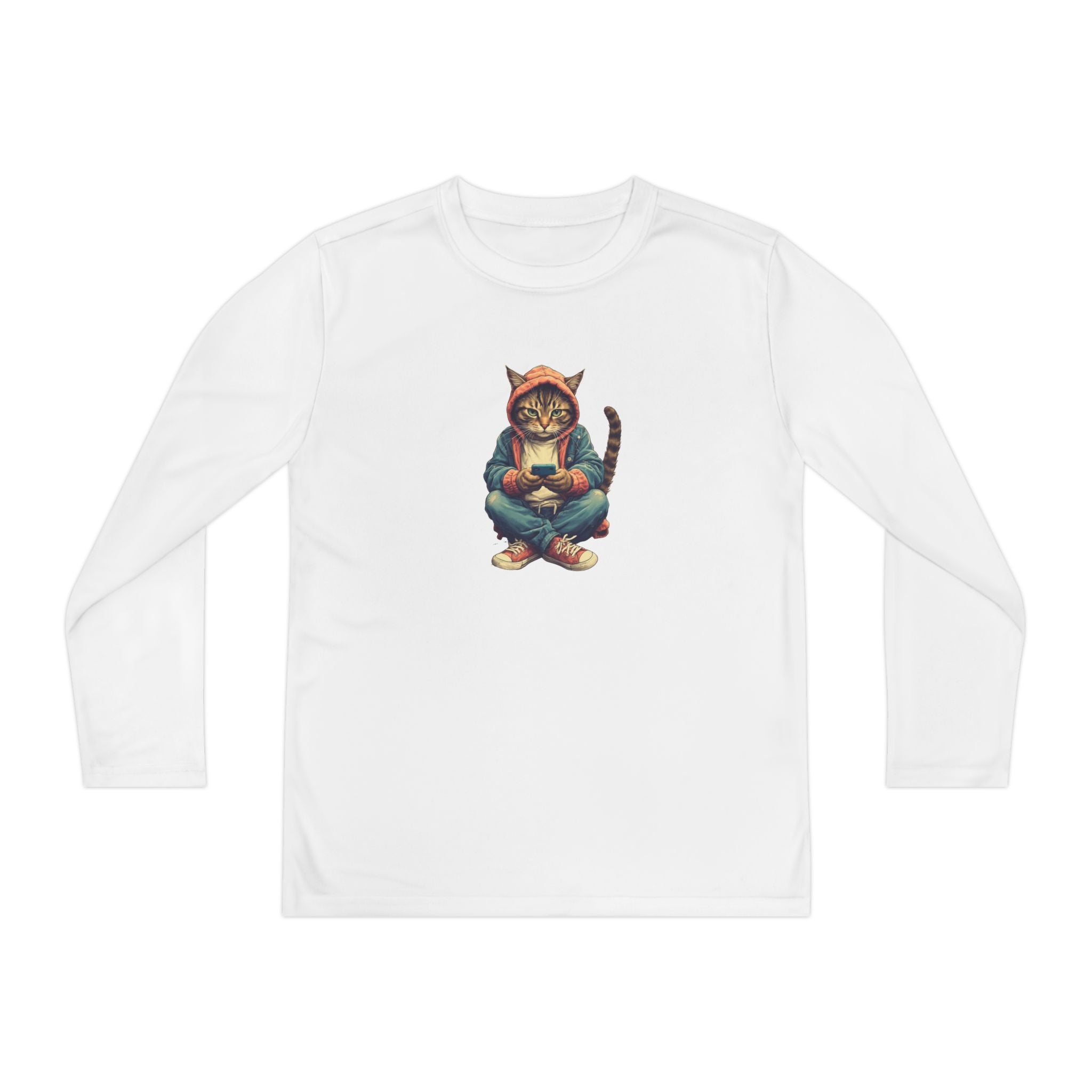 Popular Cat Lover's Youth Long Sleeve Tee, Cute Cat Apparel - Clothing, Kids & Infants - EpiAl's Shop