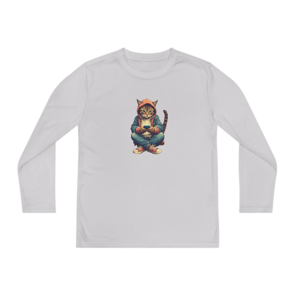 Popular Cat Lover's Youth Long Sleeve Tee, Cute Cat Apparel - Clothing, Kids & Infants - EpiAl's Shop
