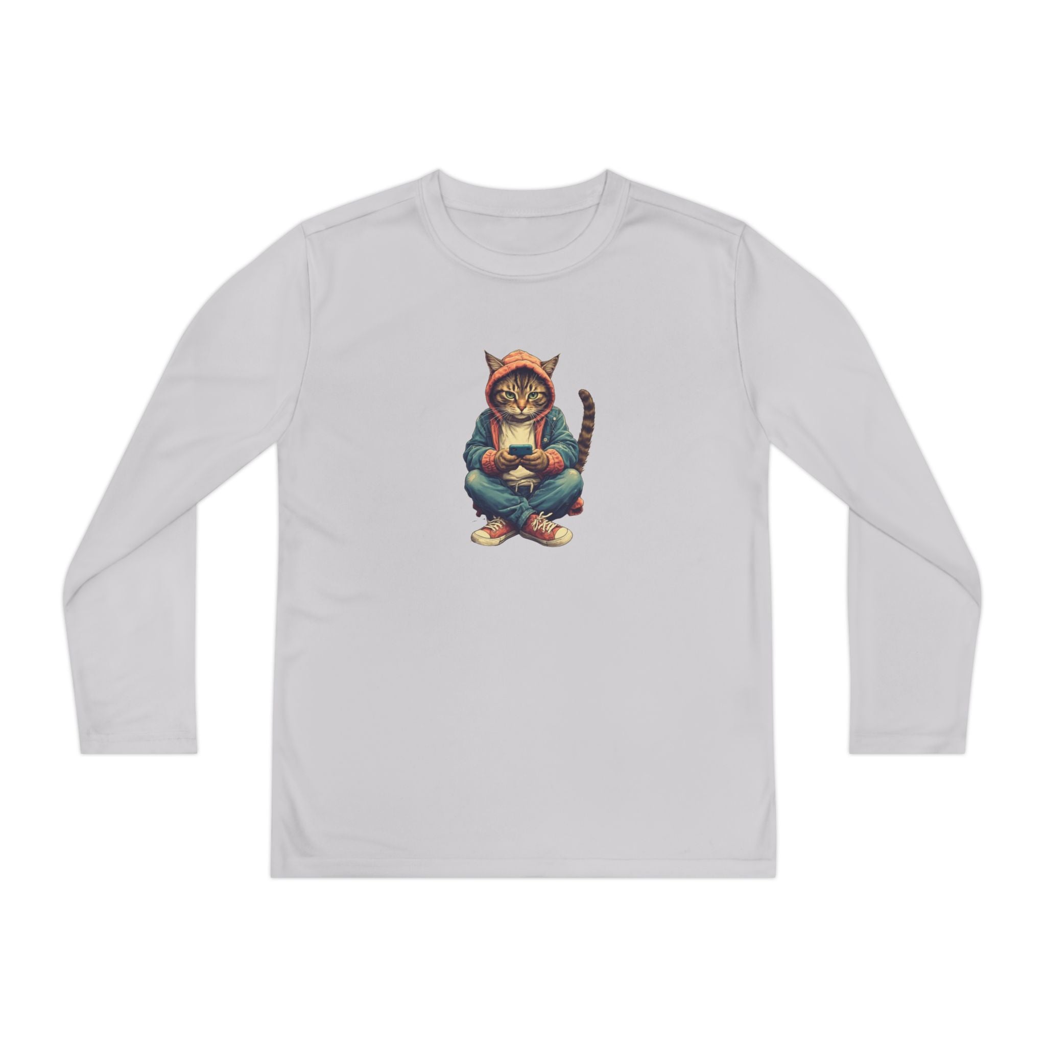 Popular Cat Lover's Youth Long Sleeve Tee, Cute Cat Apparel - Clothing, Kids & Infants - EpiAl's Shop