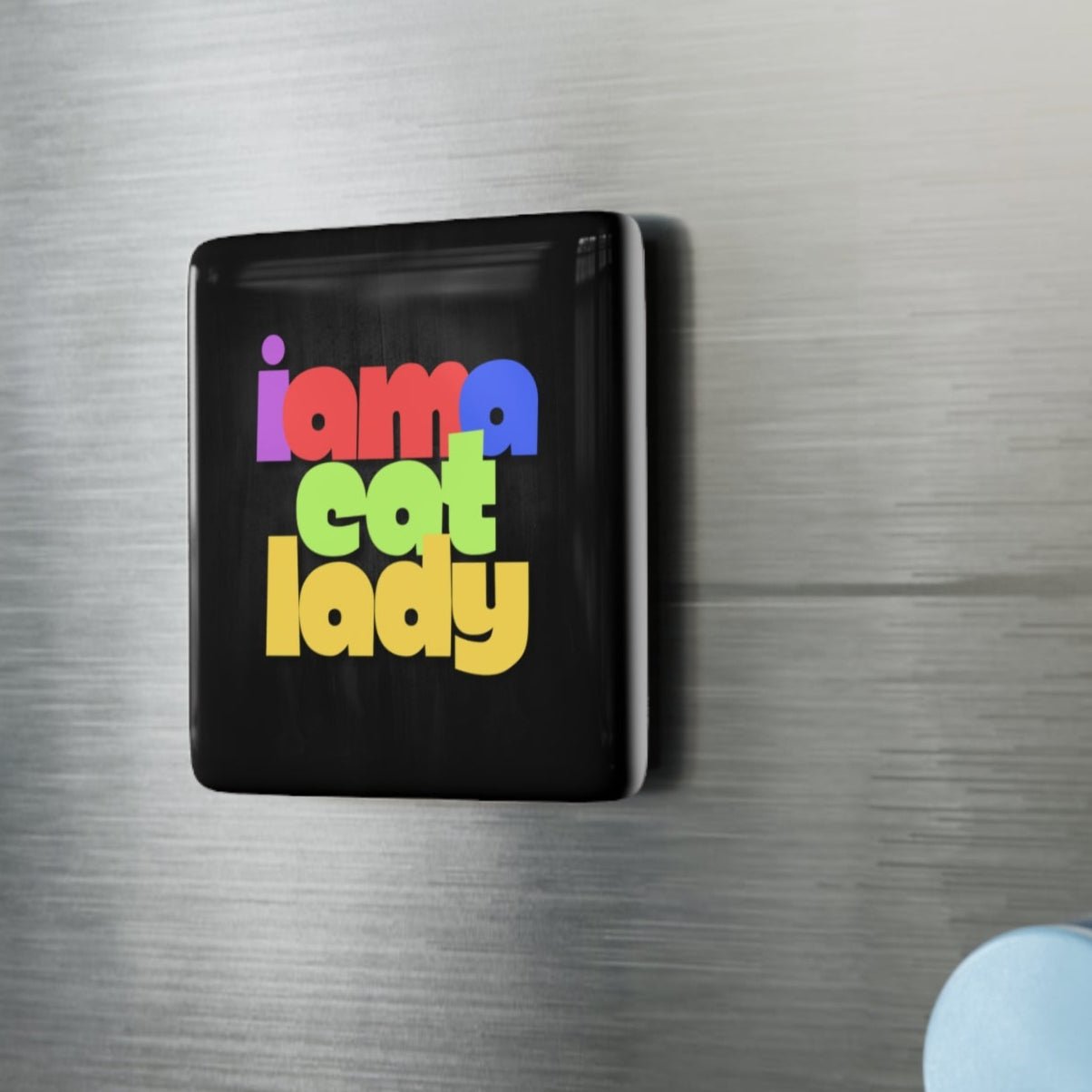 Porcelain Magnet - 'I am a Cat Lady' - Decor, Kitchen, Magnets - EpiAl's Shop