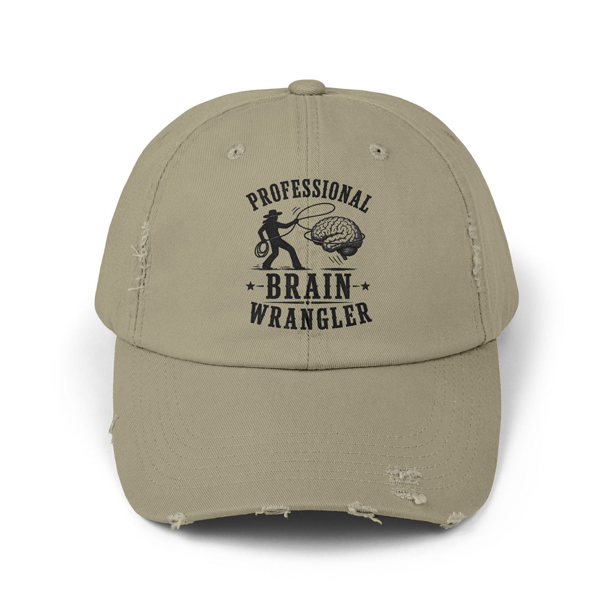 Professional Brain Wrangler Distressed Cap - Hats, Baseball & Trucker - EpiAl's Shop