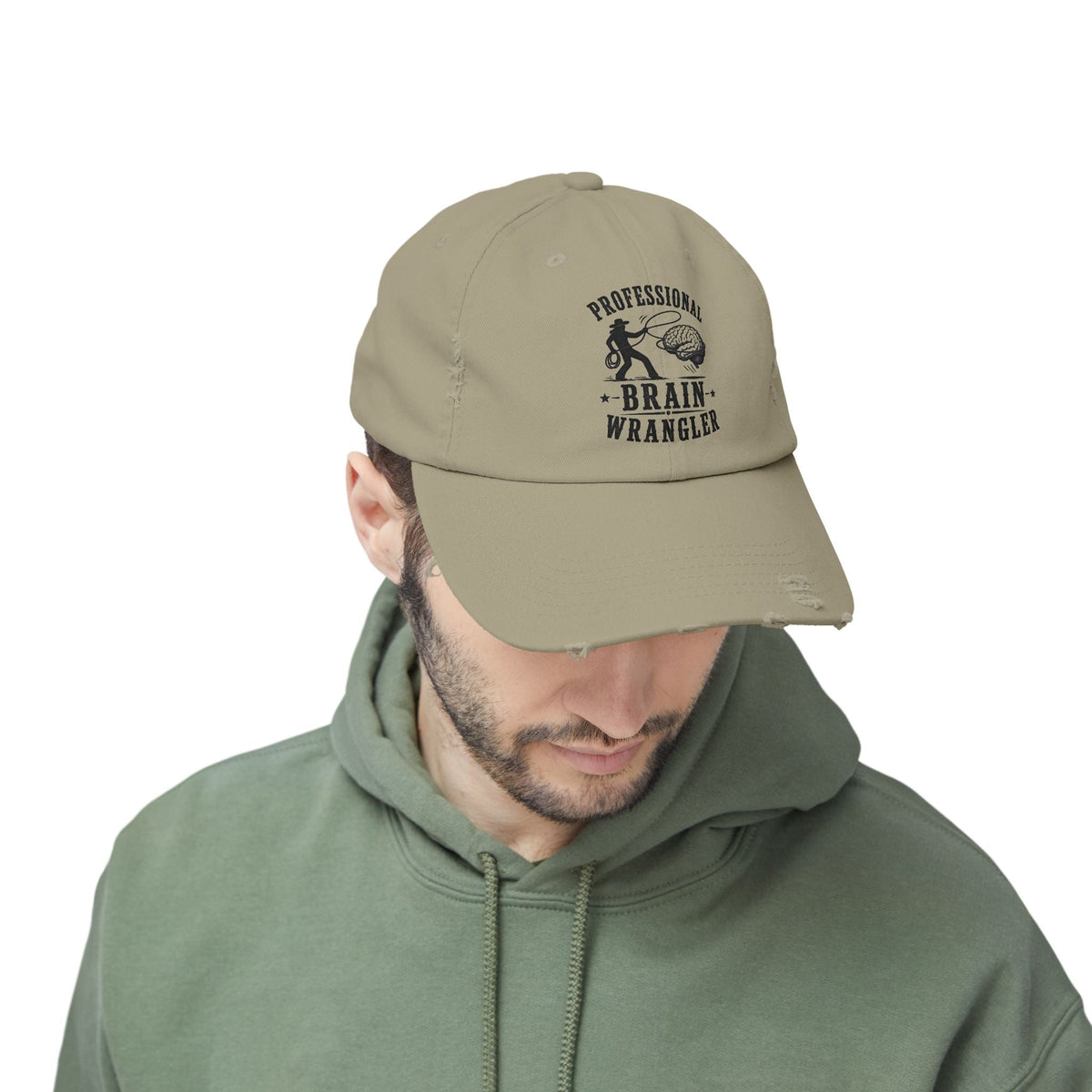 Professional Brain Wrangler Distressed Cap - Hats, Baseball & Trucker - EpiAl's Shop