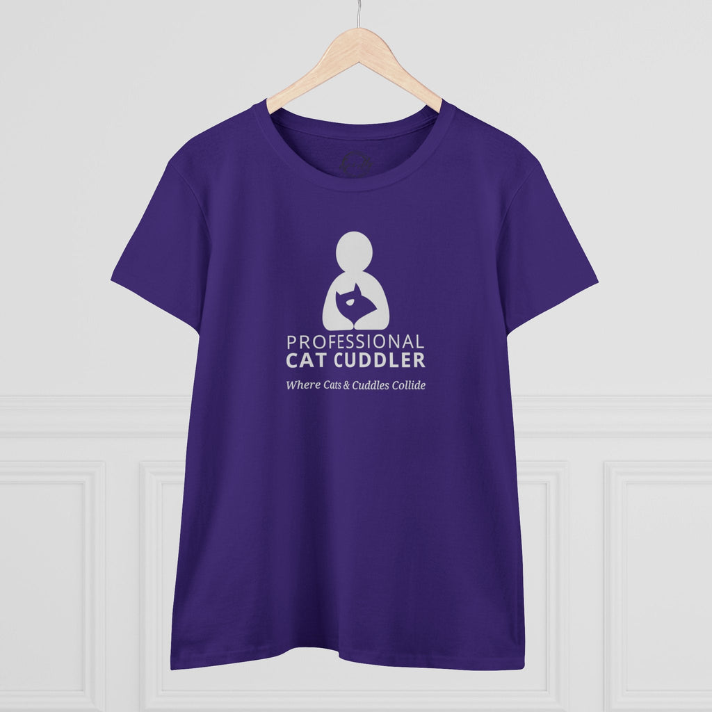 Professional Cat Cuddler Women's Midweight Cotton Tee - T - Shirt - Epileptic Al’s Shop