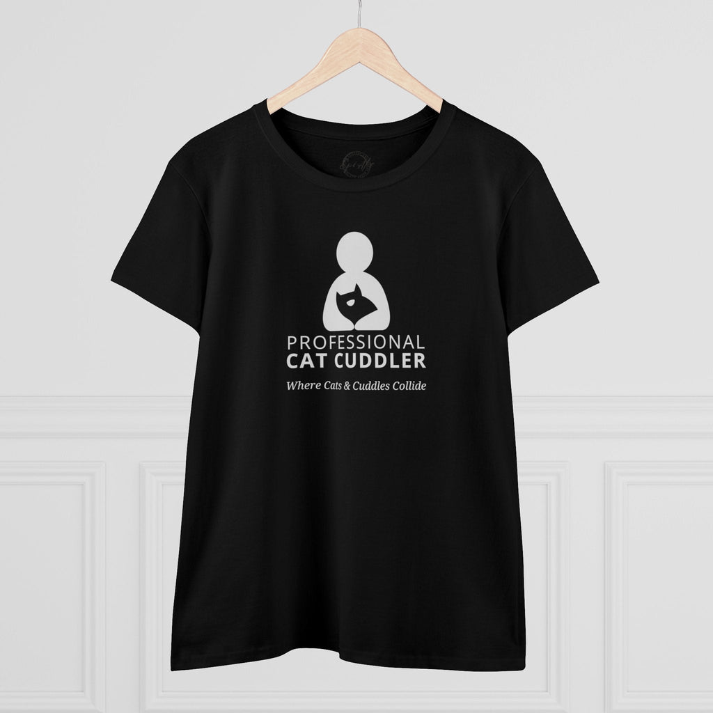 Professional Cat Cuddler Women's Midweight Cotton Tee - T - Shirt - Epileptic Al’s Shop