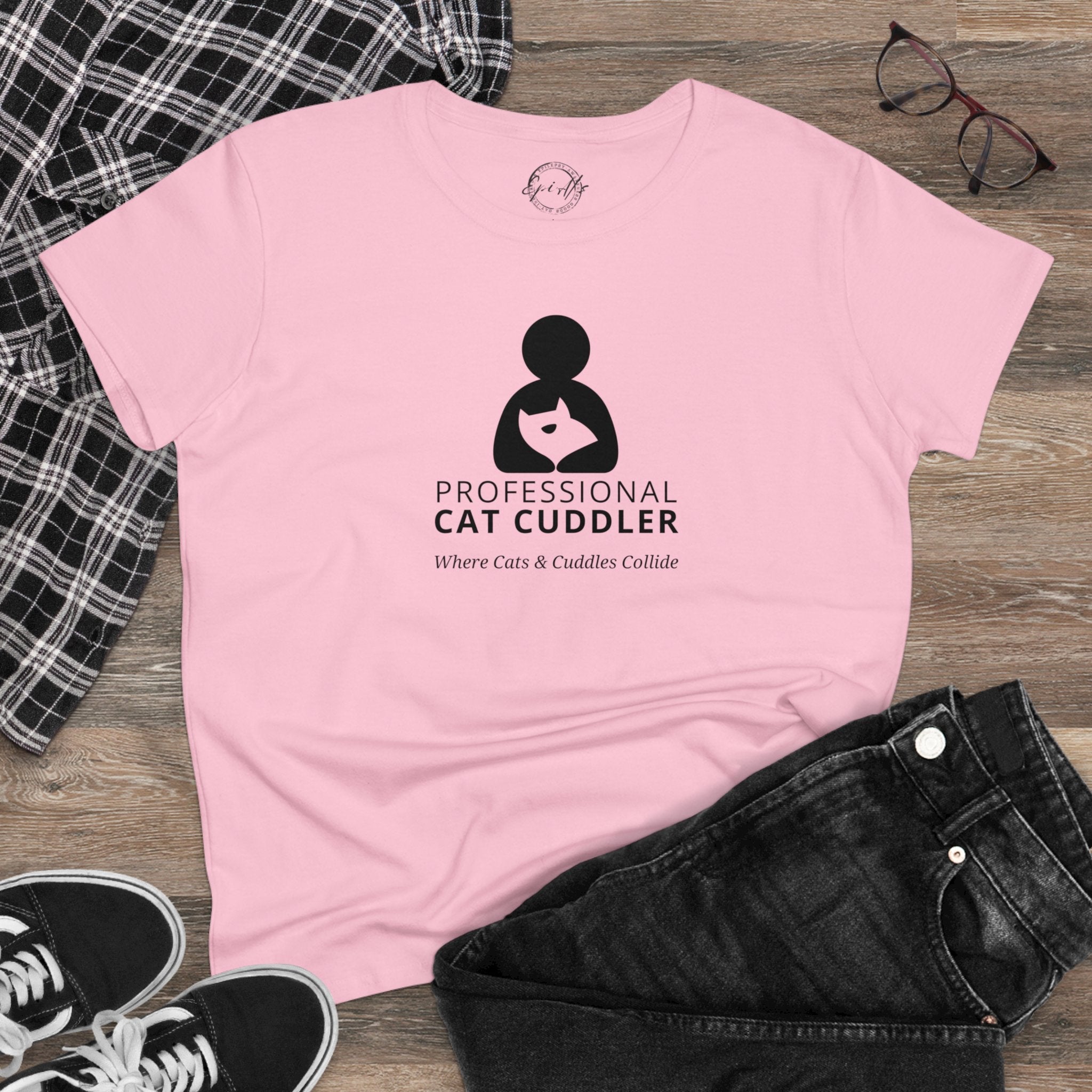 Professional Cat Cuddler Women's Midweight Cotton Tee - T - Shirt - Epileptic Al’s Shop