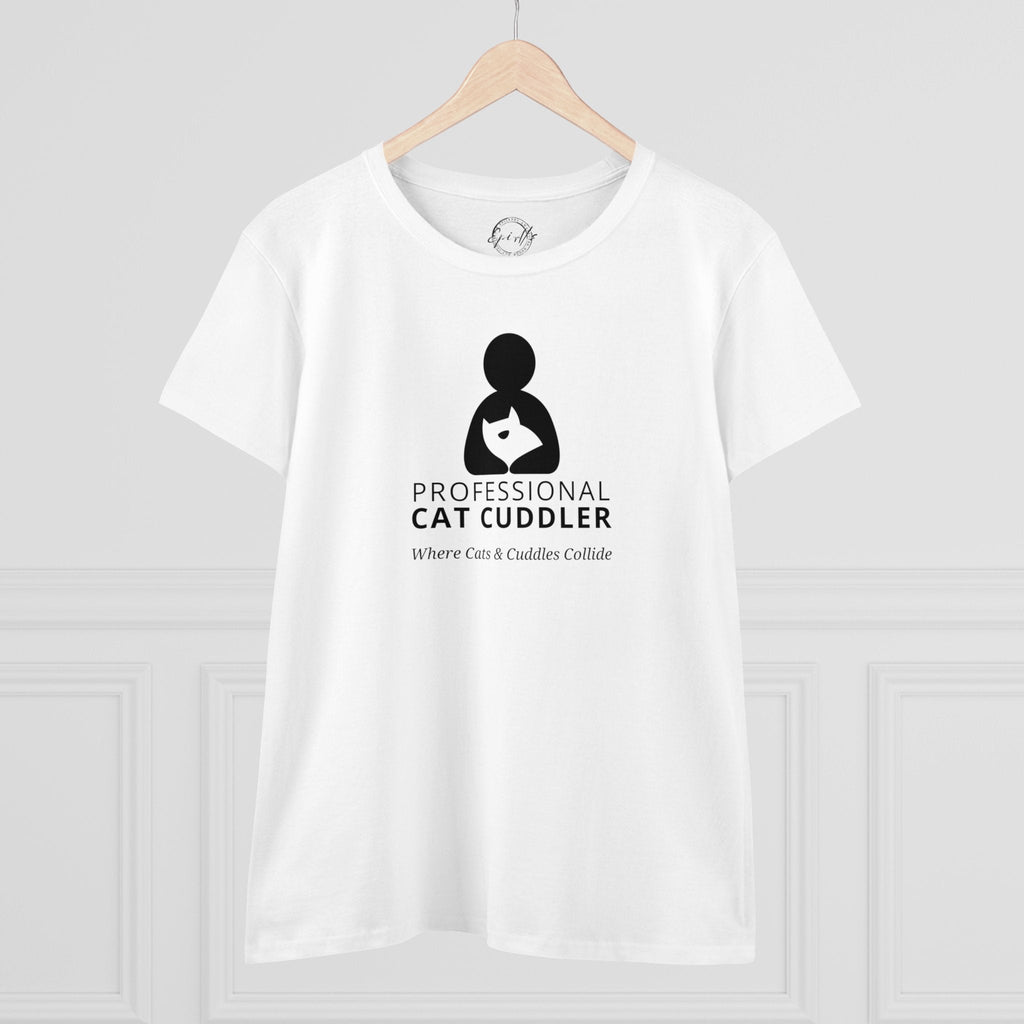 Professional Cat Cuddler Women's Midweight Cotton Tee - T - Shirt - Epileptic Al’s Shop