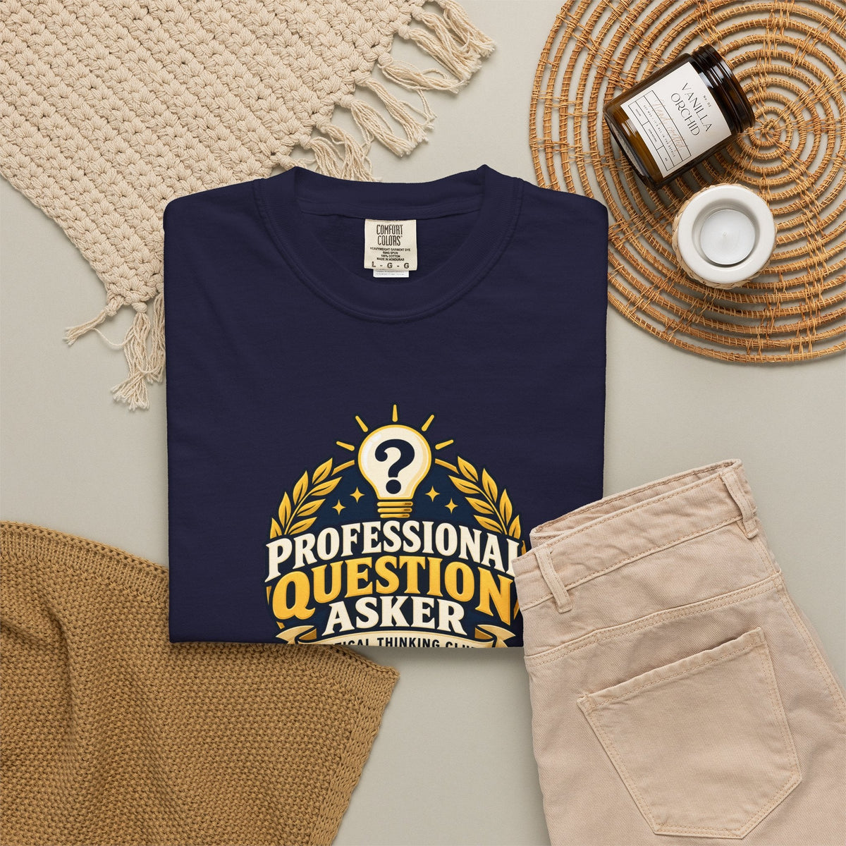 Professional Question Asker T-Shirt | Critical Thinking Club Graphic Tee - Clothing, Unisex, T-Shirts - EpiAl's Shop