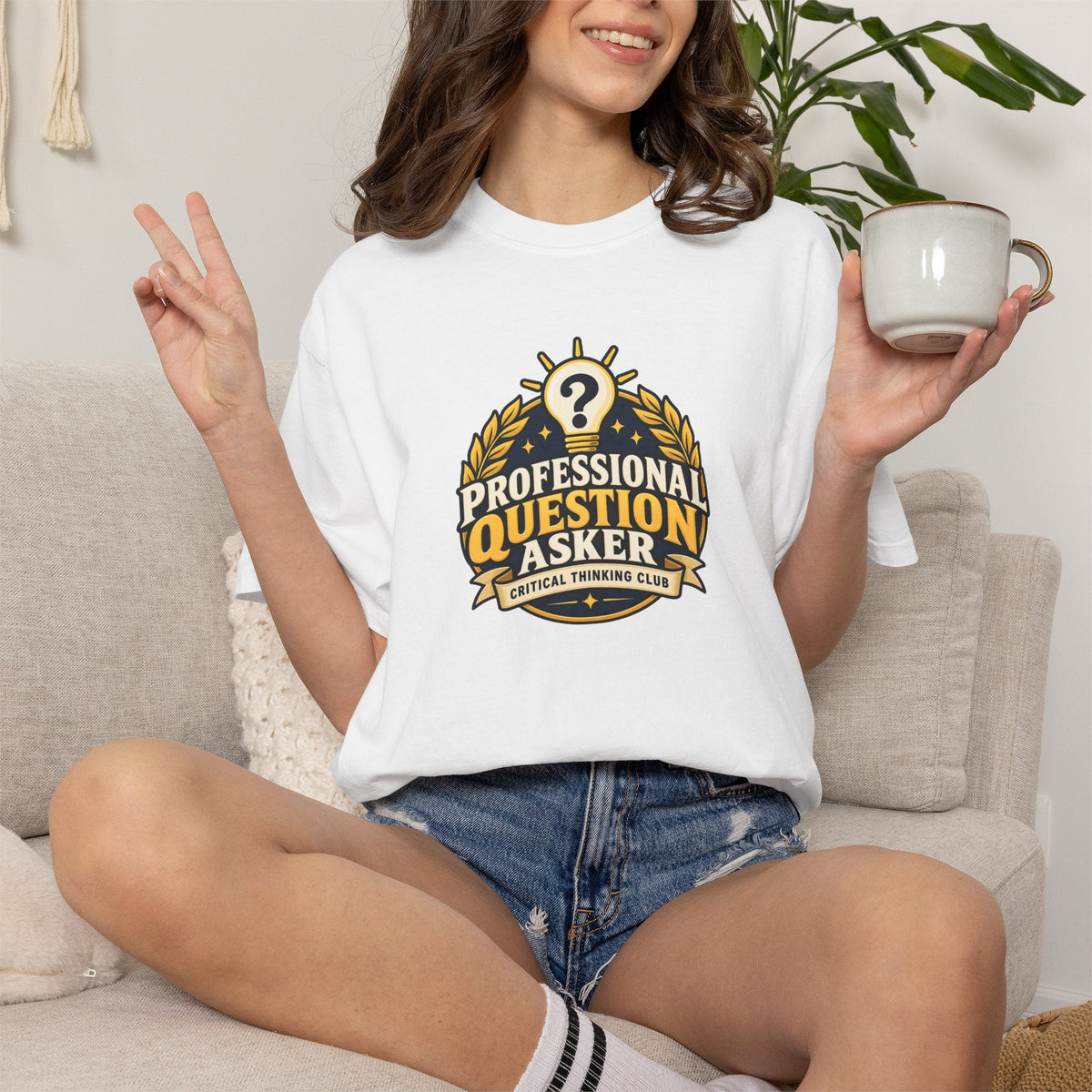 Professional Question Asker T-Shirt | Critical Thinking Club Graphic Tee - Clothing, Unisex, T-Shirts - EpiAl's Shop