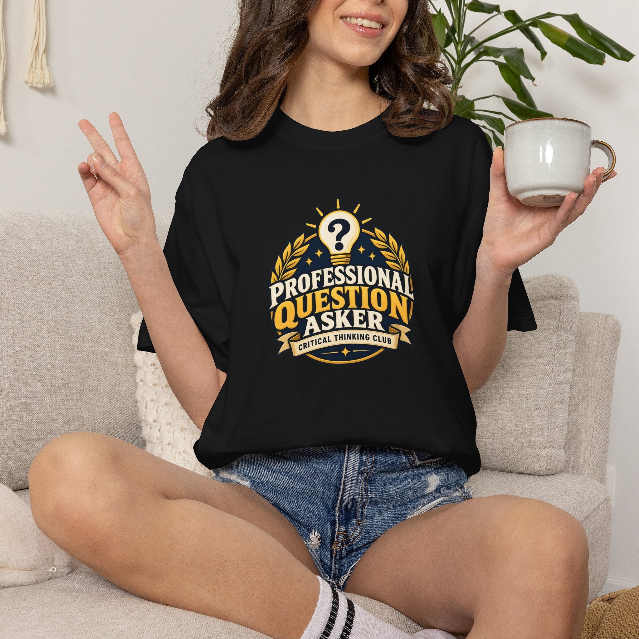 Professional Question Asker T-Shirt | Critical Thinking Club Graphic Tee - Clothing, Unisex, T-Shirts - EpiAl's Shop