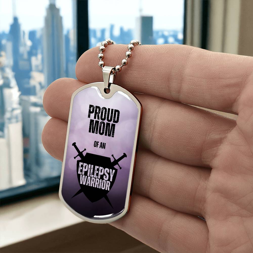 Proud Mom Dog Tag Necklace - Jewelry - EpiAl's Shop