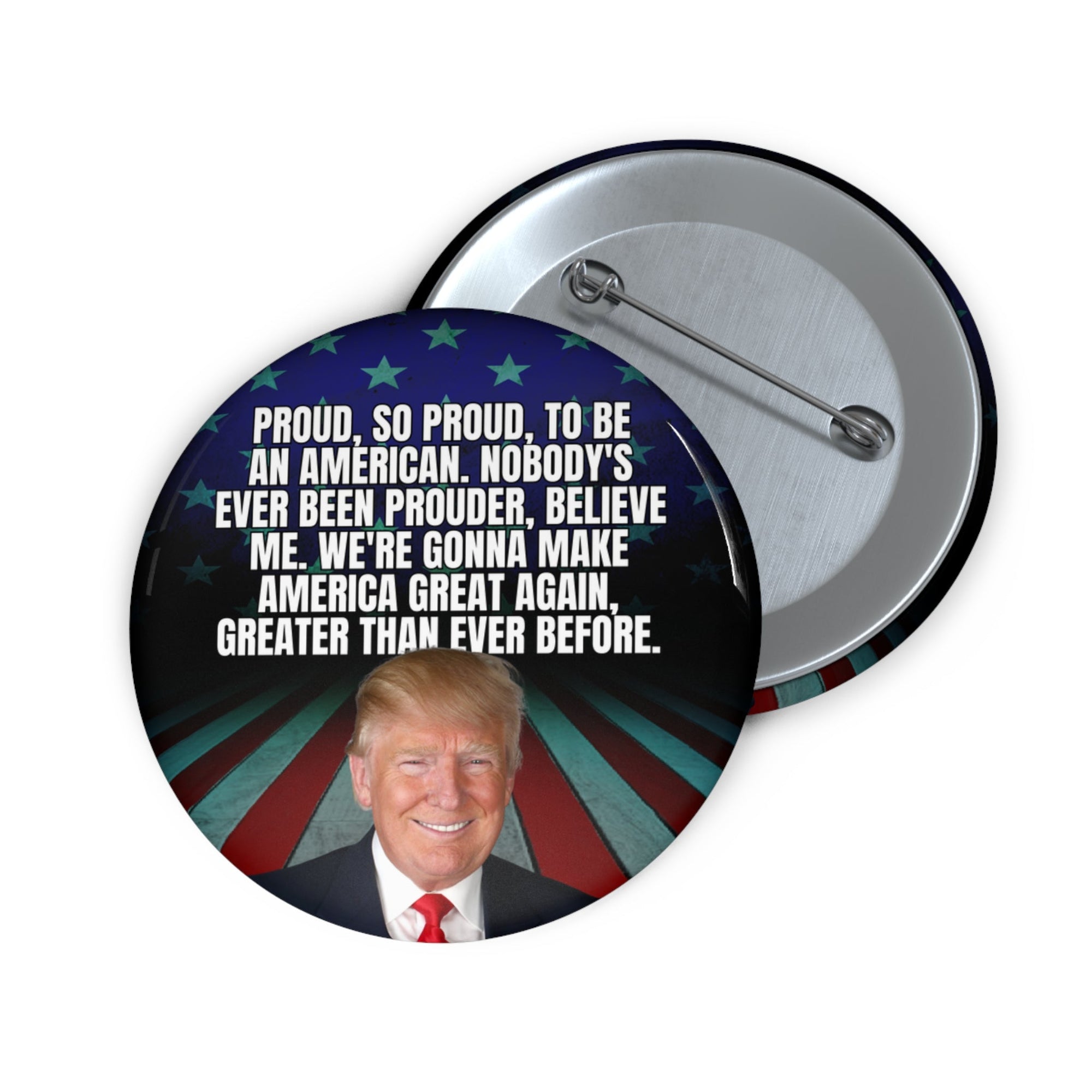 Proud to be an American Pin Buttons - Collectibles, Pinback Buttons - EpiAl's Shop