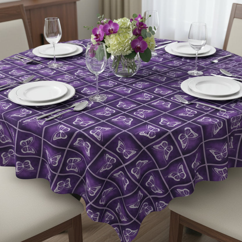 Purple Butterfly Design Purple Tablecloth - Decor, Dining, Table Decor - EpiAl's Shop