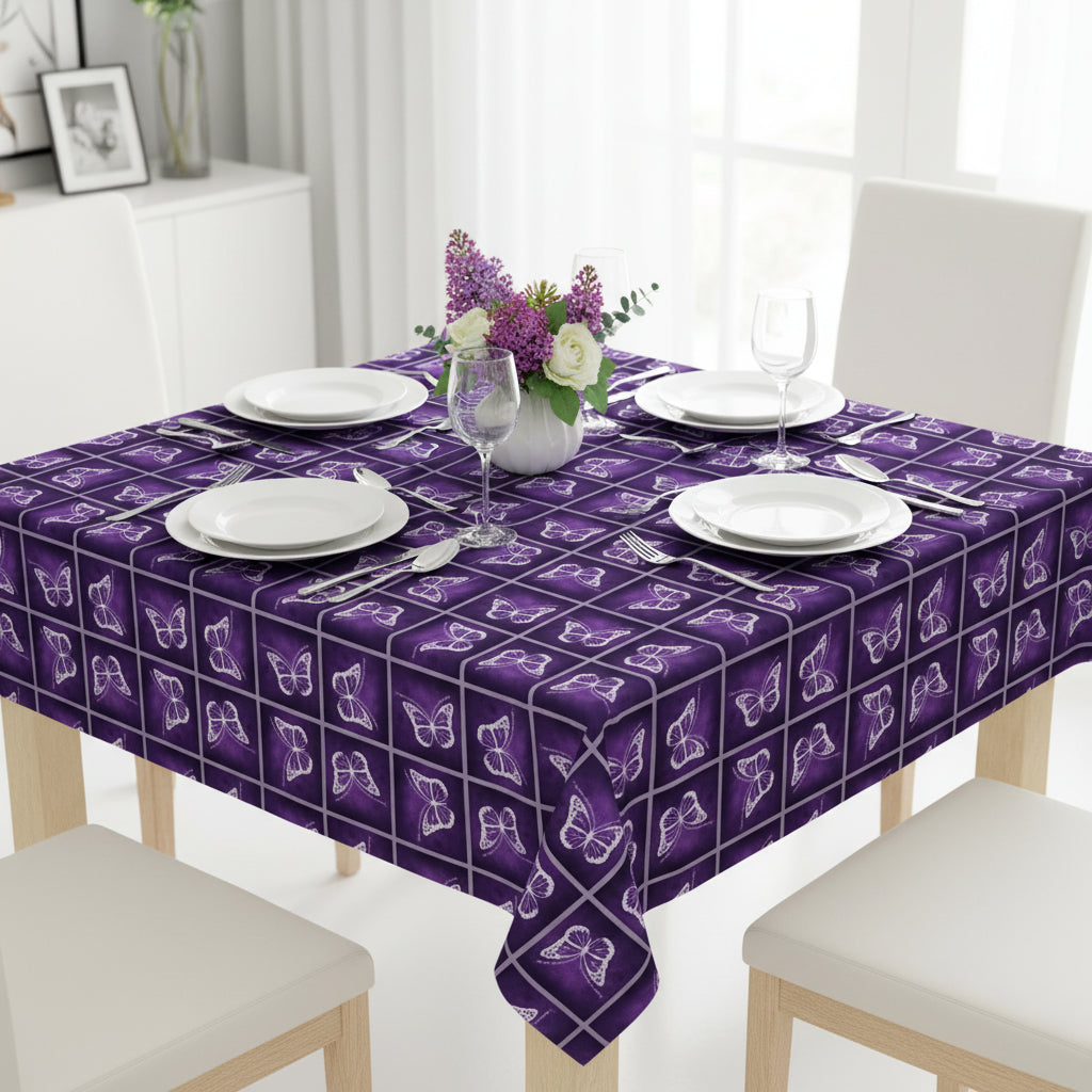 Purple Butterfly Design Purple Tablecloth - Decor, Dining, Table Decor - EpiAl's Shop