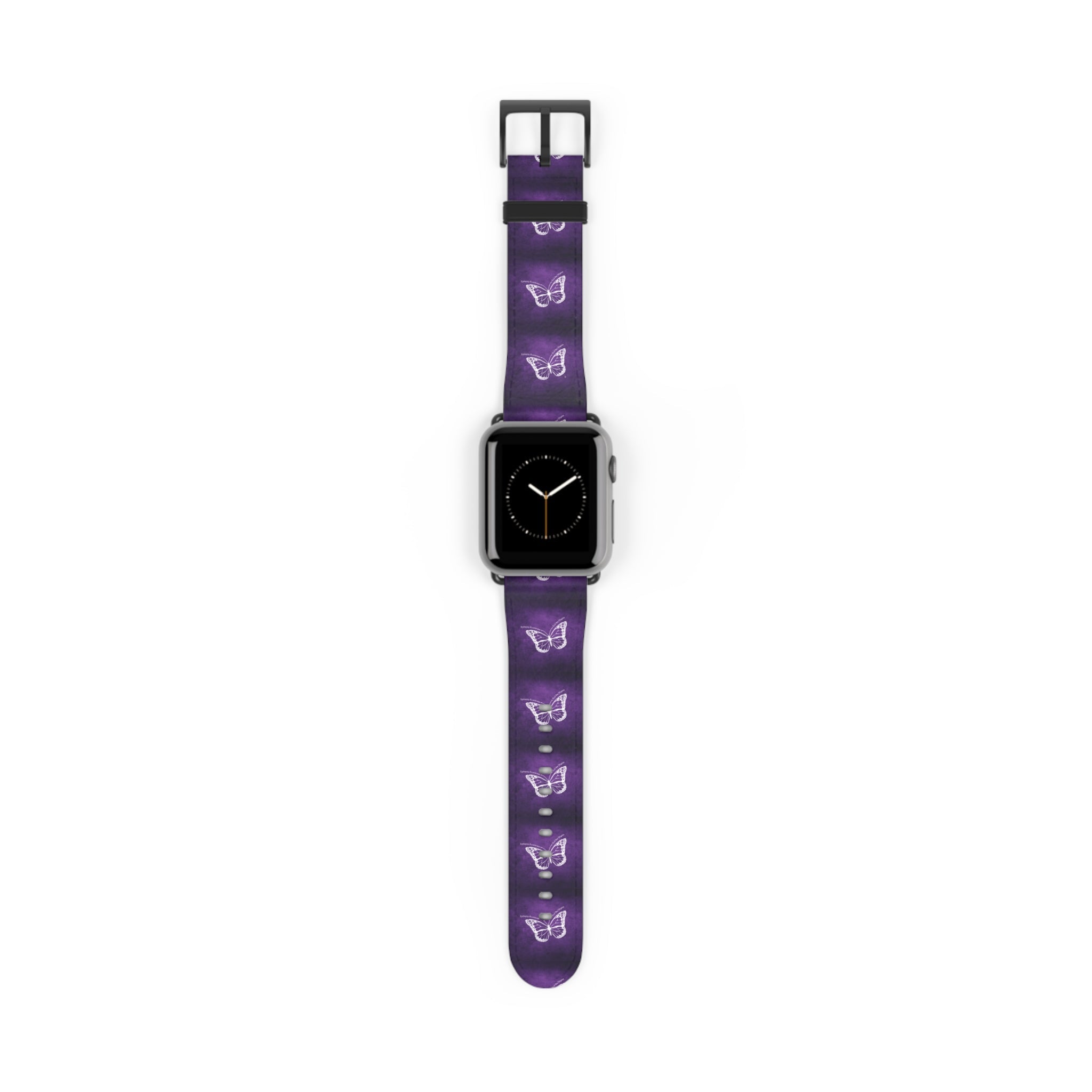 Purple Butterfly Epilepsy Awareness Watch Band - Jewelry, Watch Bands - EpiAl's Shop