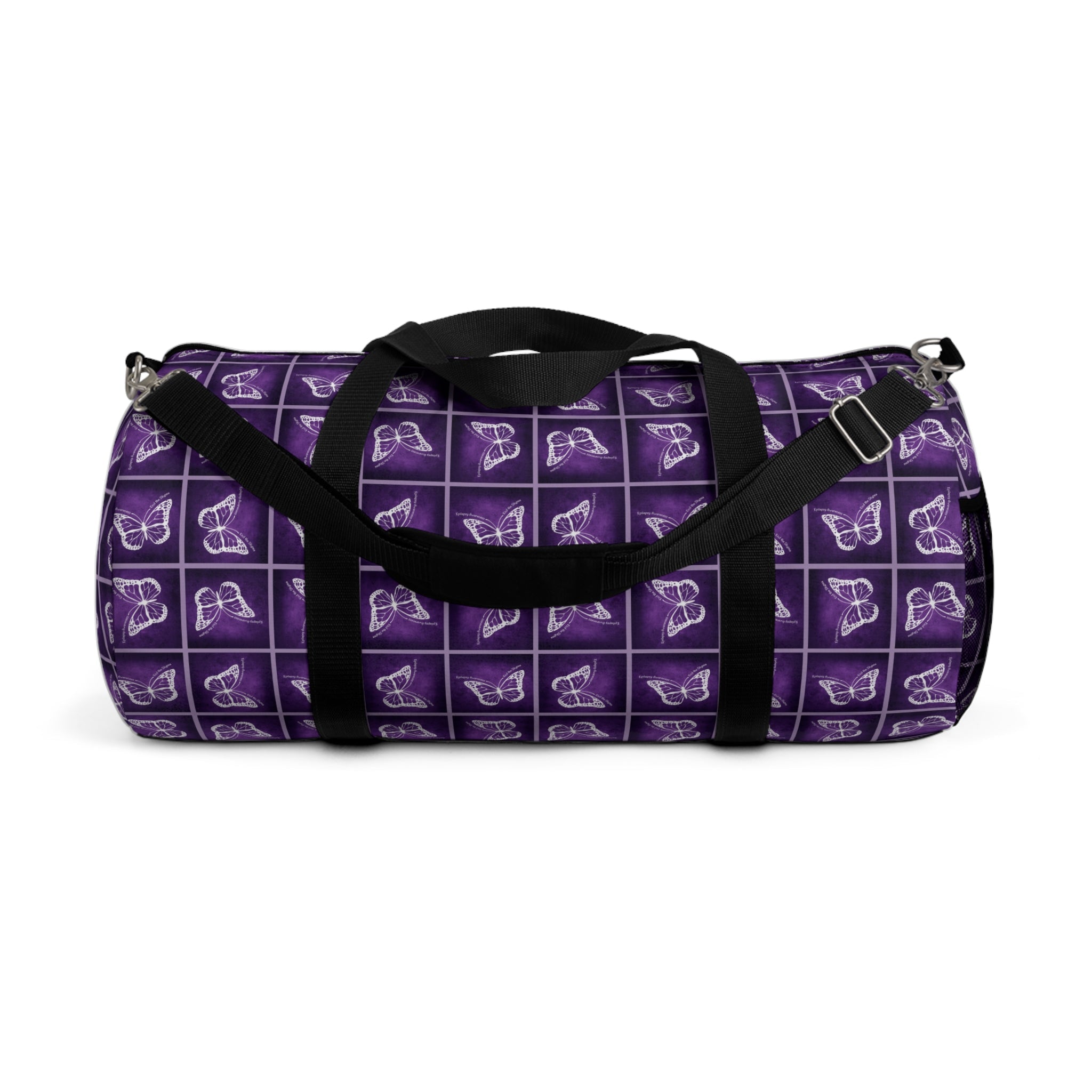Purple Butterfly Pattern Duffel Bag - Bags, Duffel - EpiAl's Shop