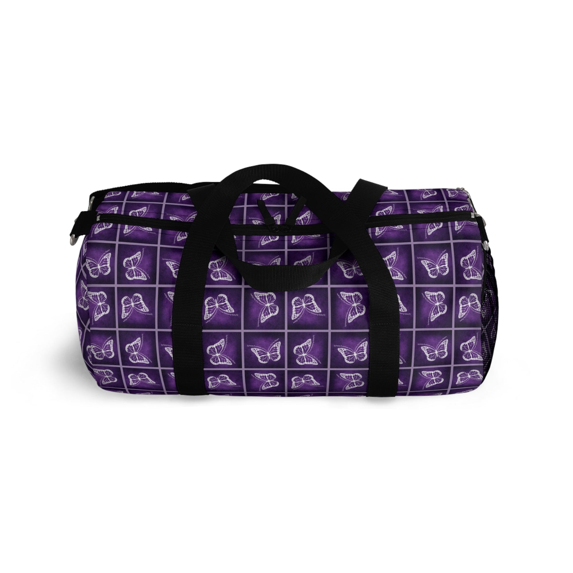 Purple Butterfly Pattern Duffel Bag - Bags, Duffel - EpiAl's Shop
