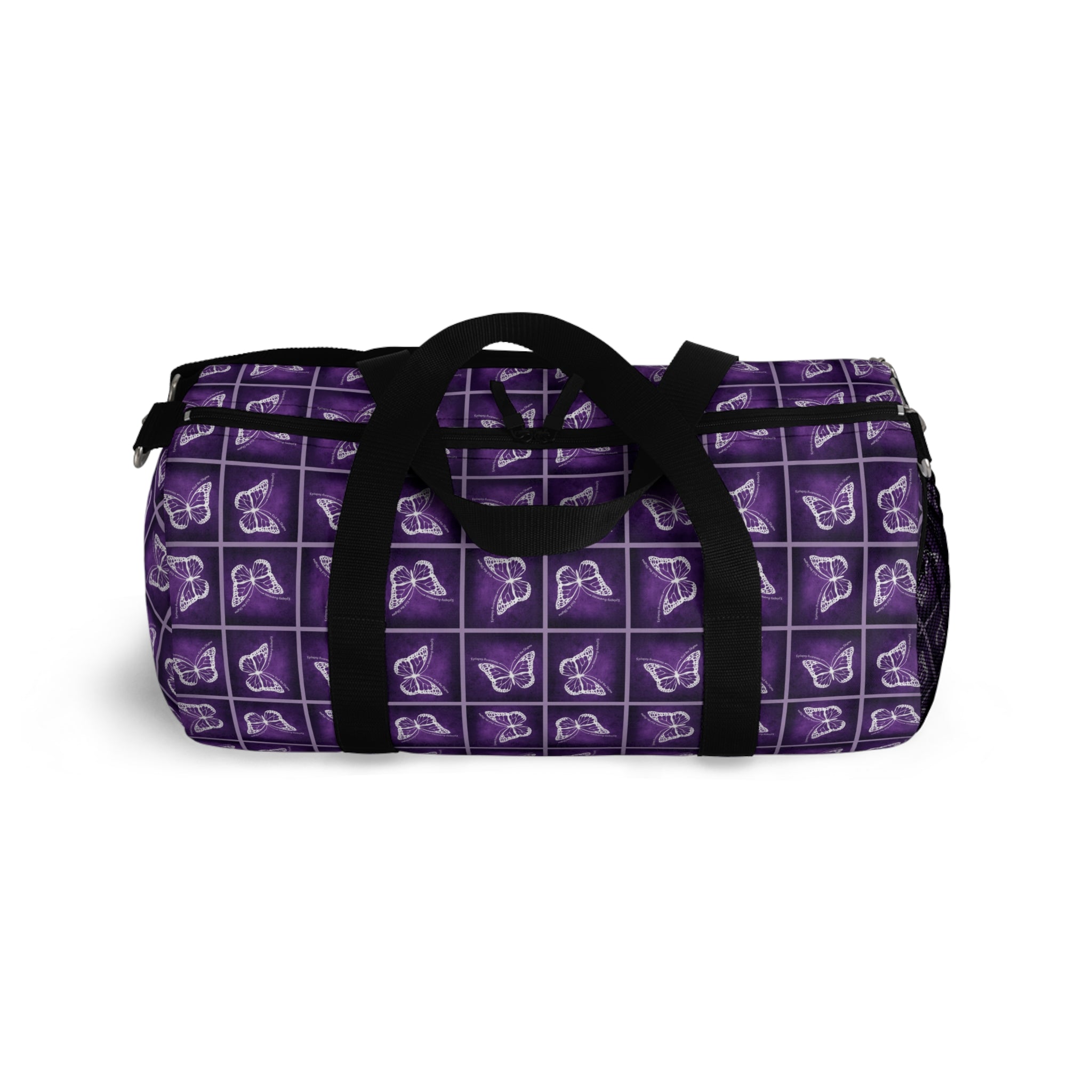 Purple Butterfly Pattern Duffel Bag - Bags, Duffel - EpiAl's Shop