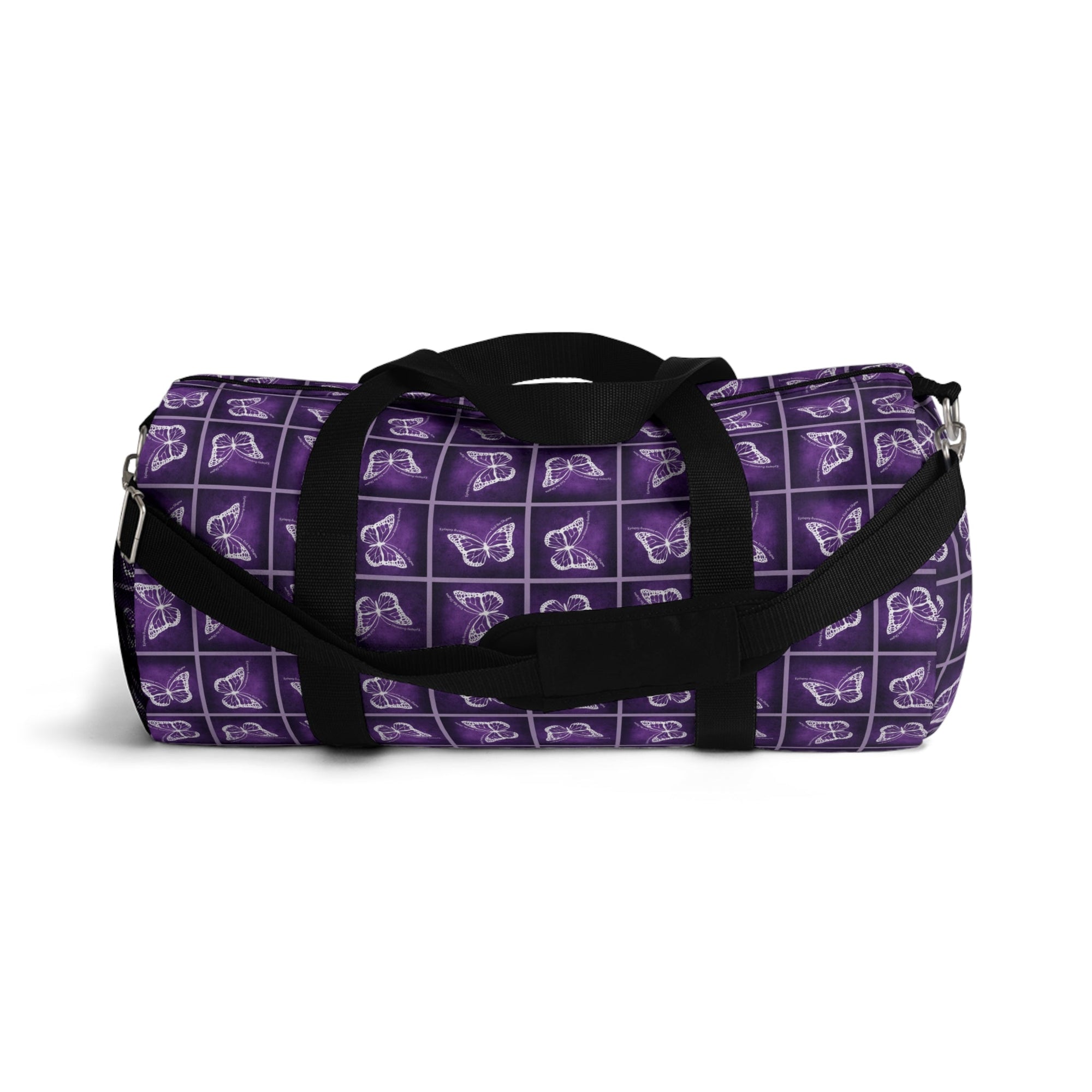 Purple Butterfly Pattern Duffel Bag - Bags, Duffel - EpiAl's Shop