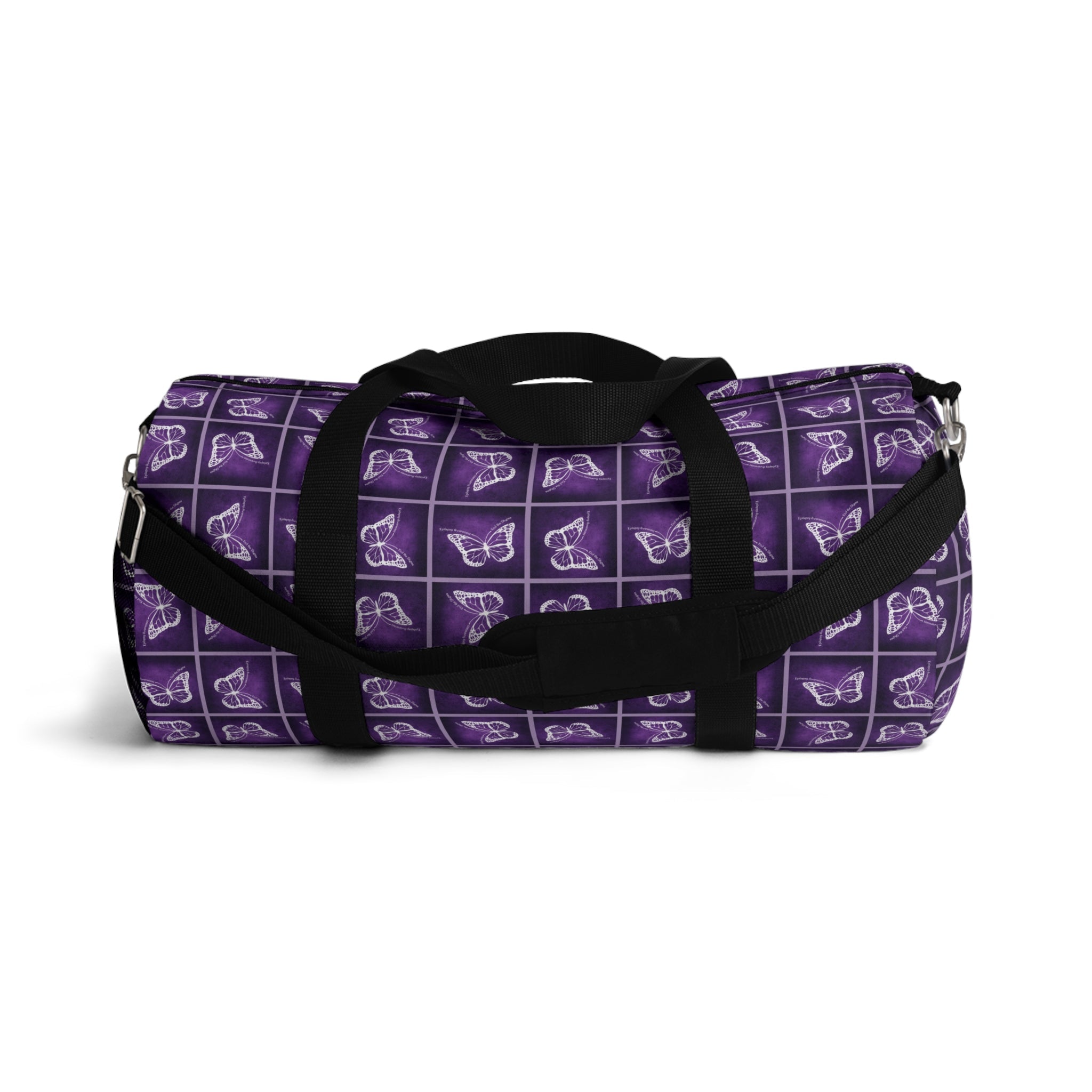 Purple Butterfly Pattern Duffel Bag - Bags, Duffel - EpiAl's Shop