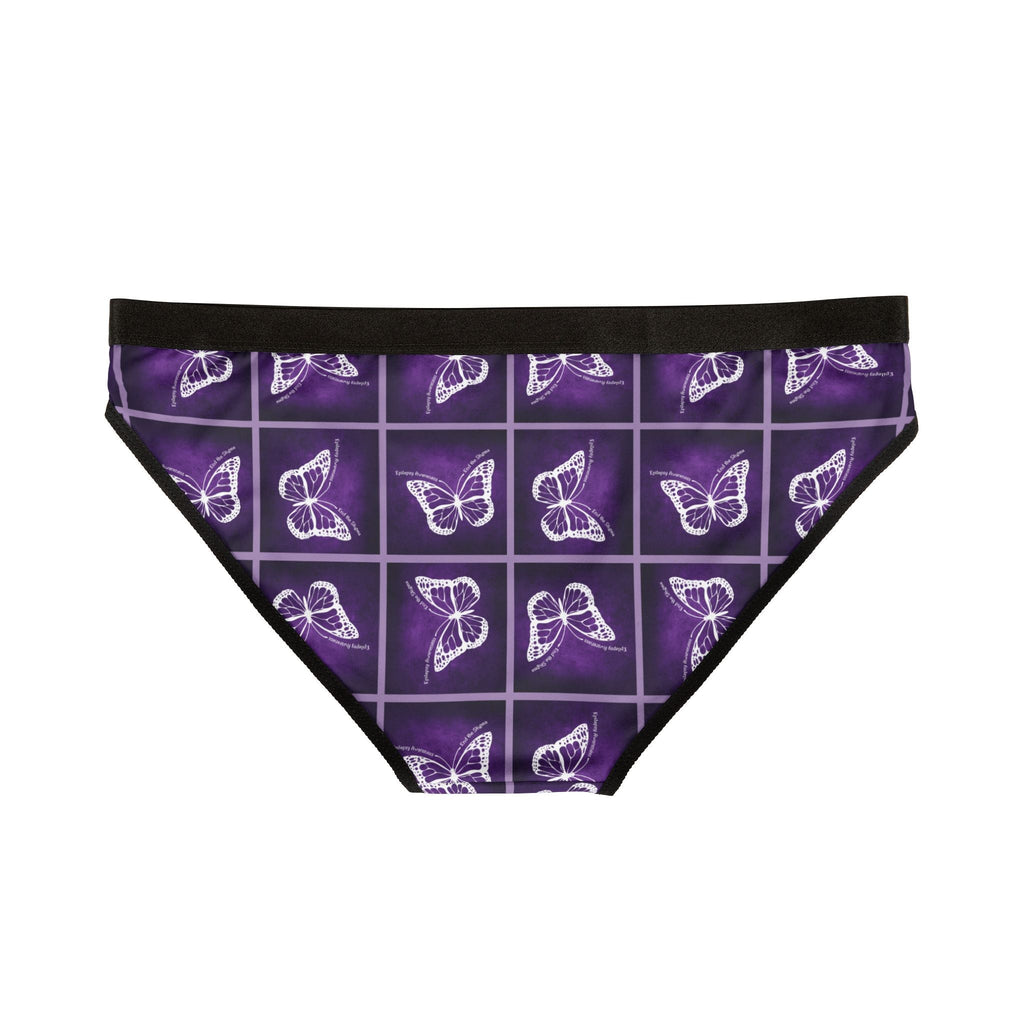 Purple Butterfly Print Women's Underwear - Epilepsy Awareness - Clothing, Underwear - EpiAl's Shop